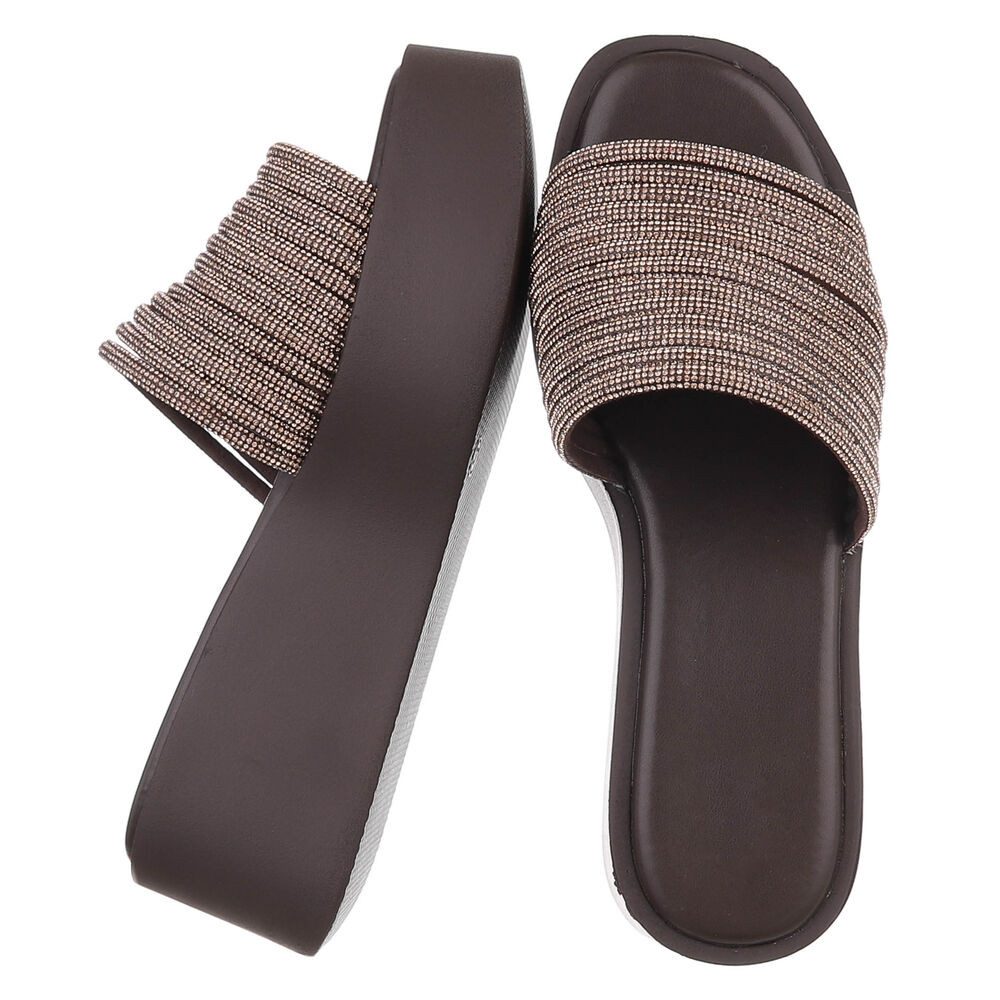 Ital-Design Moderne Plateausandalen mit stilvollem Design für Damen Plateau günstig online kaufen
