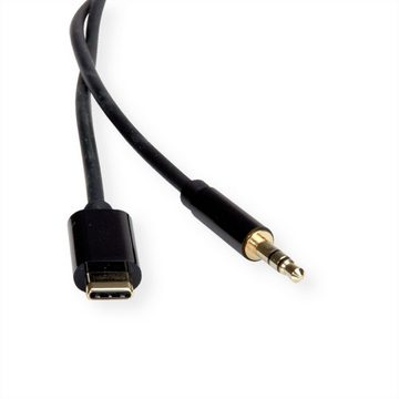 ROLINE Adapter Kabel USB Typ C - 3,5mm Audio, ST/ST Computer-Adapter USB Typ C (USB-C) Männlich (Stecker) zu Klinke 3,5 mm, 3-polig Stereo (Mini-Klinke) Männlich (Stecker), 300.0 cm