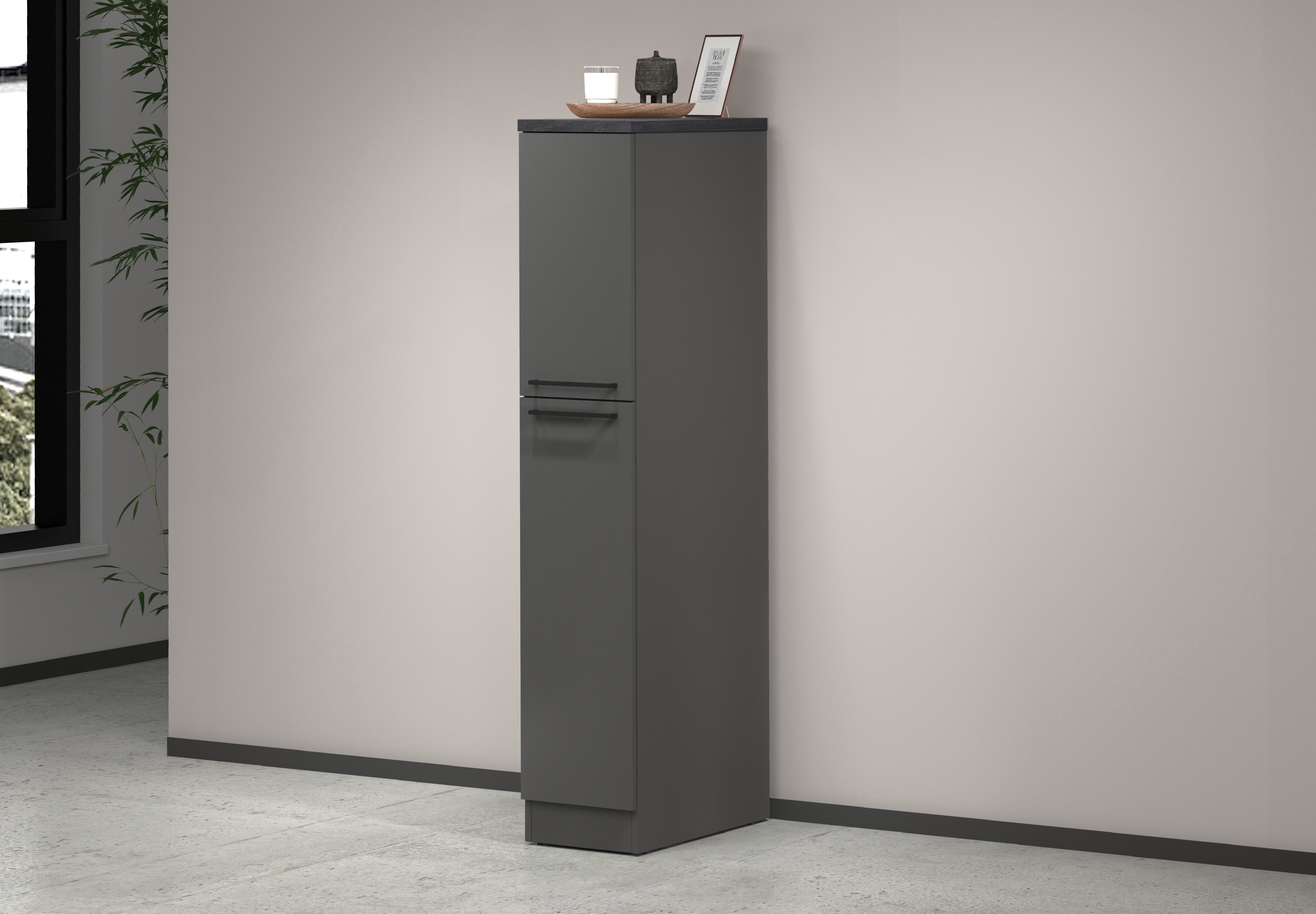 KOCHSTATION Apothekerschrank KS-Sole Breite 30 cm, 2 Auszüge, 4 Fächer