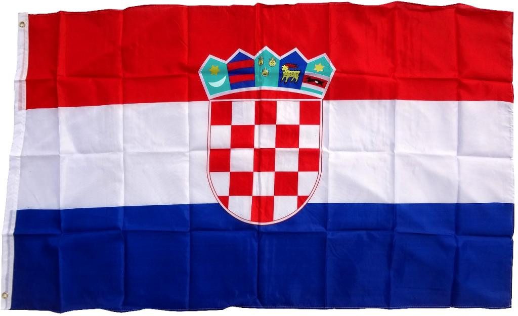 trends4cents Flagge XXL Flagge Fahne mit 3 Messingösen in 250 x 150 cm (Kroatien), für Fahnenmaste