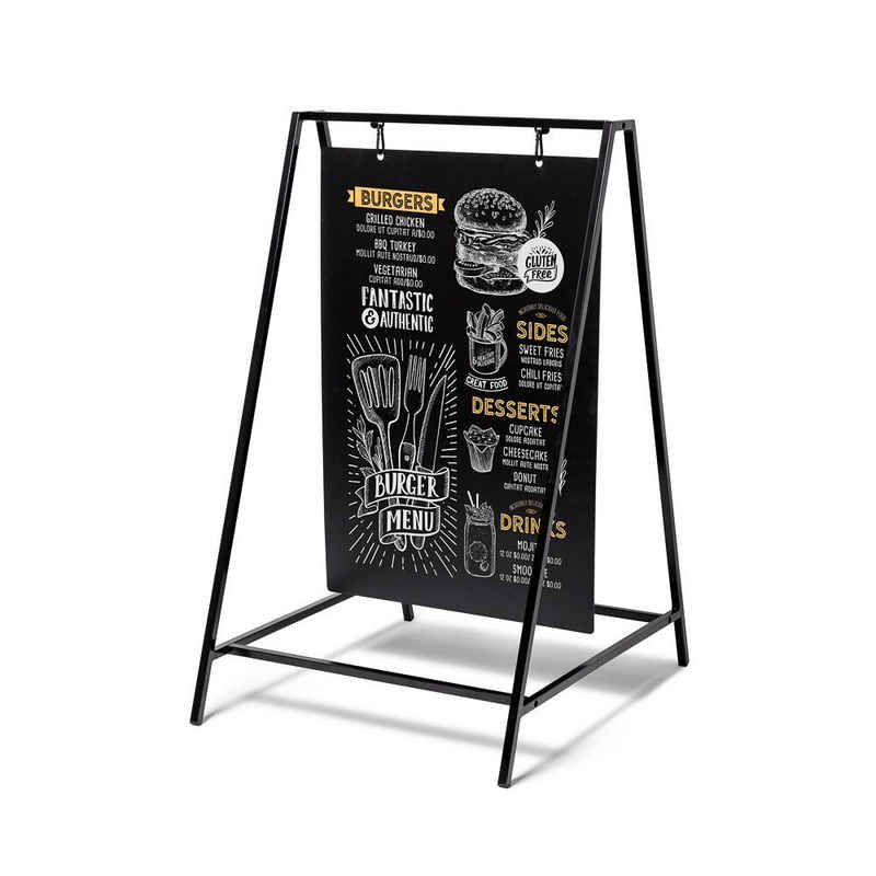 Showdown Displays Einzelrahmen Showdown Kreidetafel Kundenstopper Swing - 50x70cm - Schwarz, (1 St)