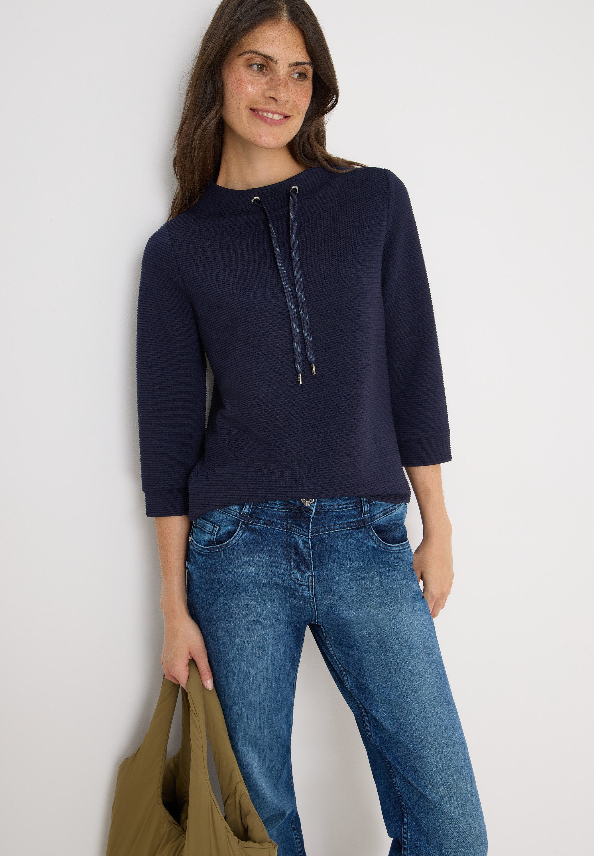 CECIL Sweatshirt mit 3/4-Ärmeln günstig online kaufen