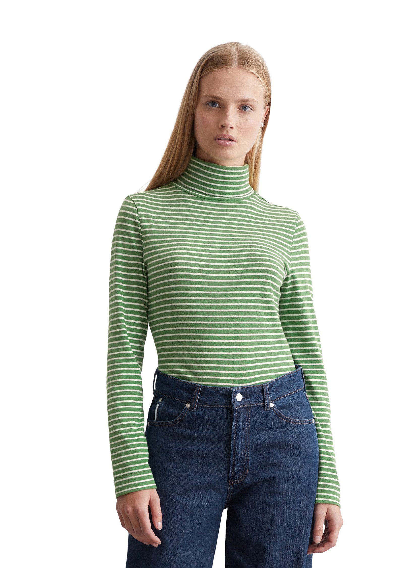 Marc O'Polo DENIM Langarmshirt aus softem günstig online kaufen