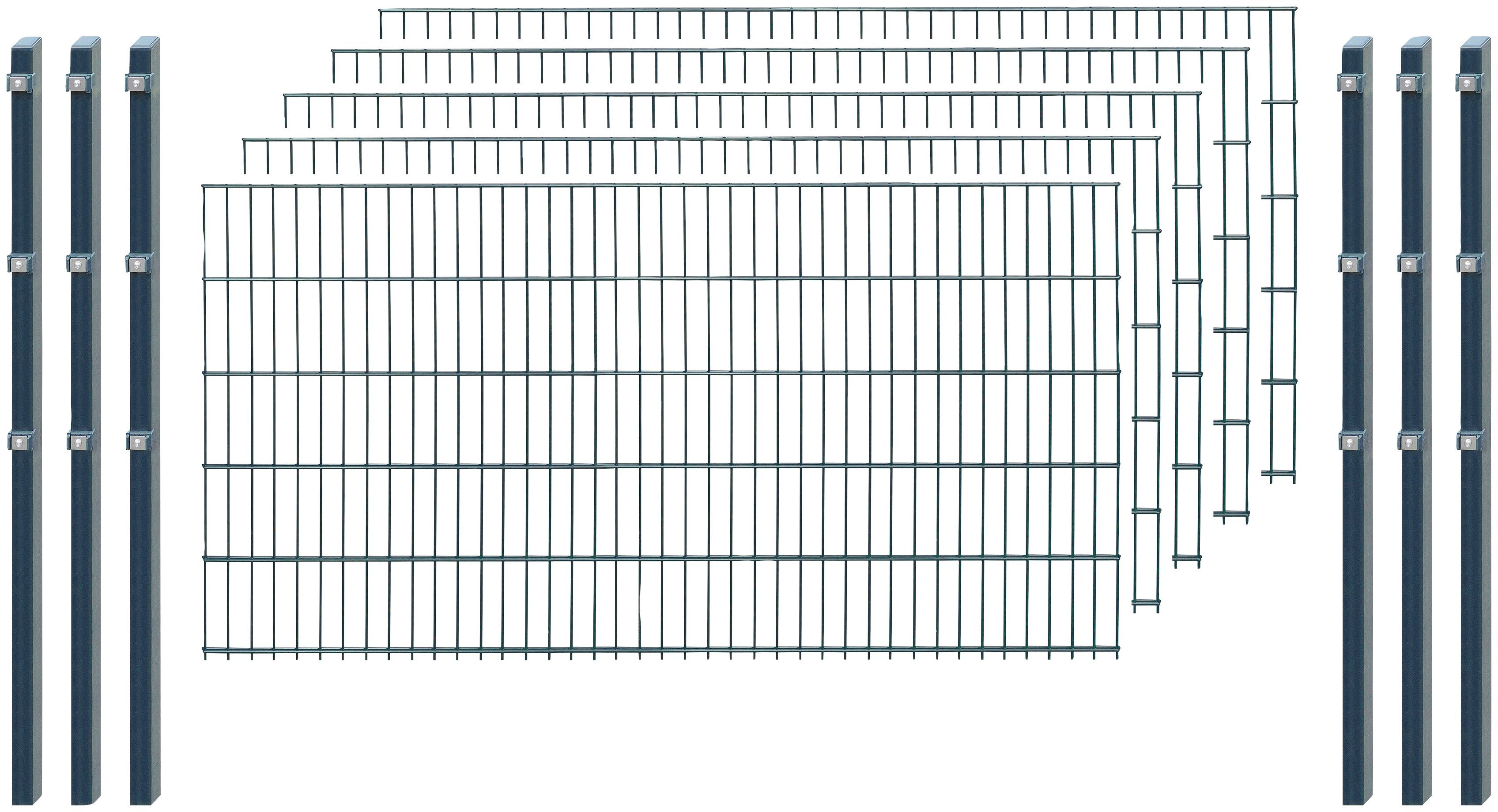 Arvotec Doppelstabmattenzaun EXCLUSIVE 103 zum Einbetonieren, (Set), Zaunhöhe 103 cm, Zaunlänge 2 - 60 m