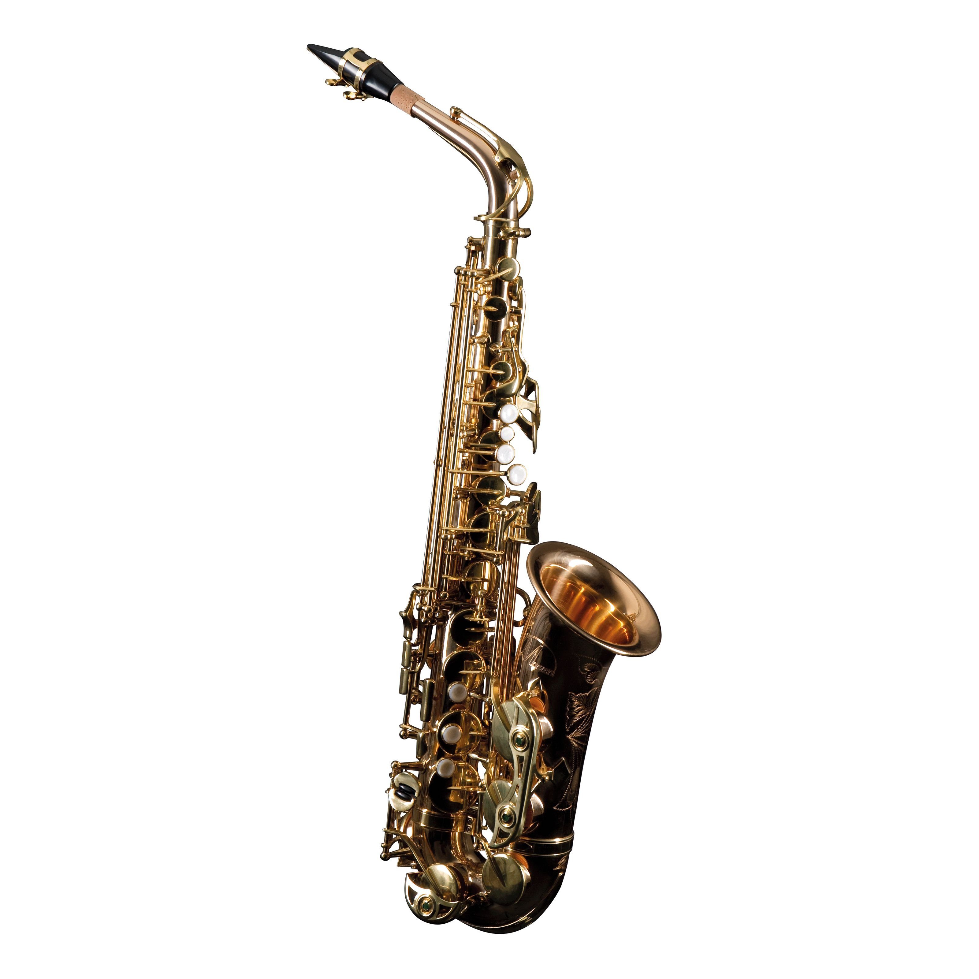 Monzani Saxophon, MZAS-533 II GM Alt Saxophon Goldmessing Korpus Ergonomische Mechanik Hervorragende Intonation Inklusive Mundstück Wischer Etui Gurt Ideal für Einsteiger und Fortgeschrittene, Saxophone, Alt Saxophone, MZAS-533 II GM Alt Saxophon, Goldmessing Korpus, Ergonomische