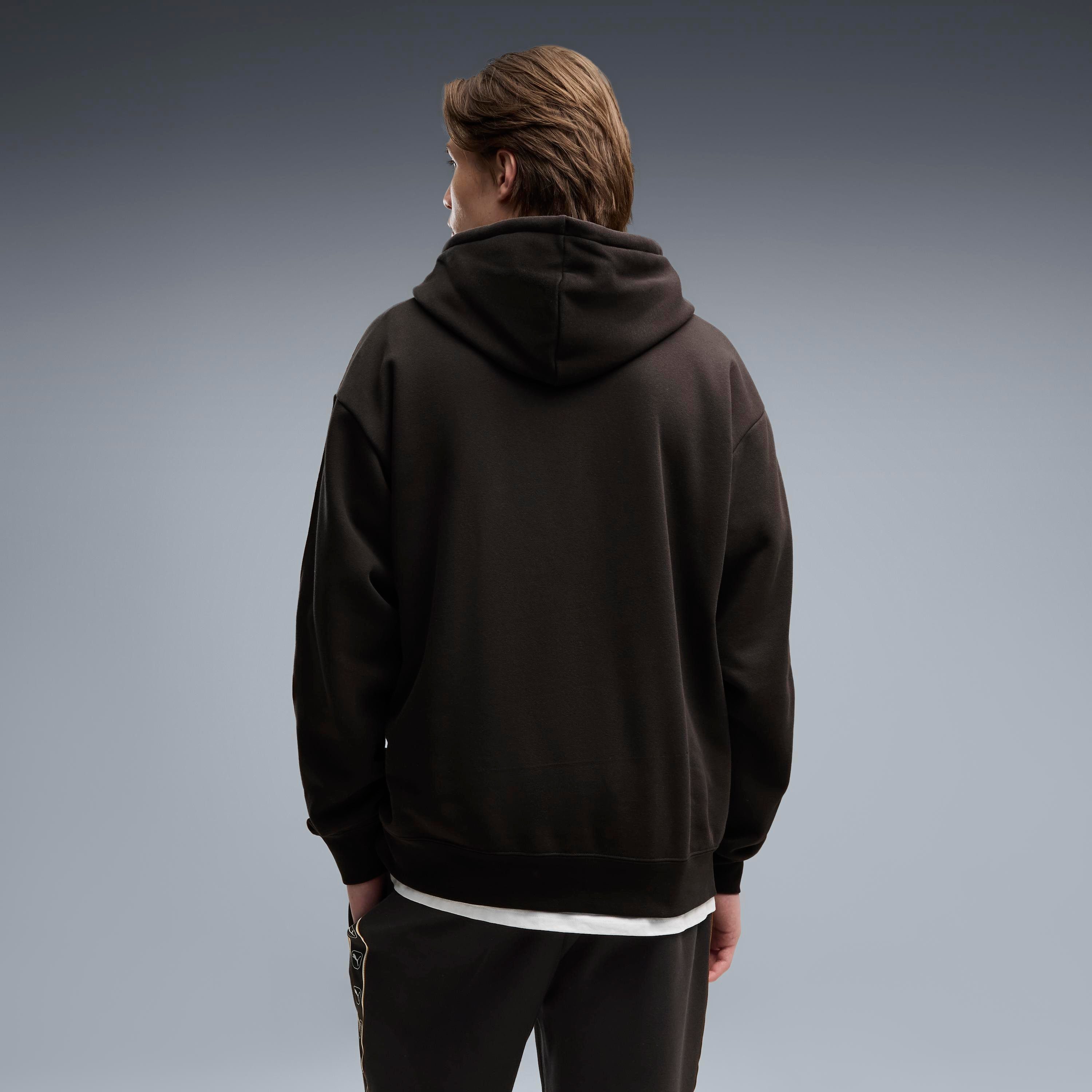 PUMA Kapuzensweatshirt ESS ELEVATED TAPE RELAXED HOODIE FL mit Kängurutasche, Relaxed Fit, normale Länge – Bild 2 von 5