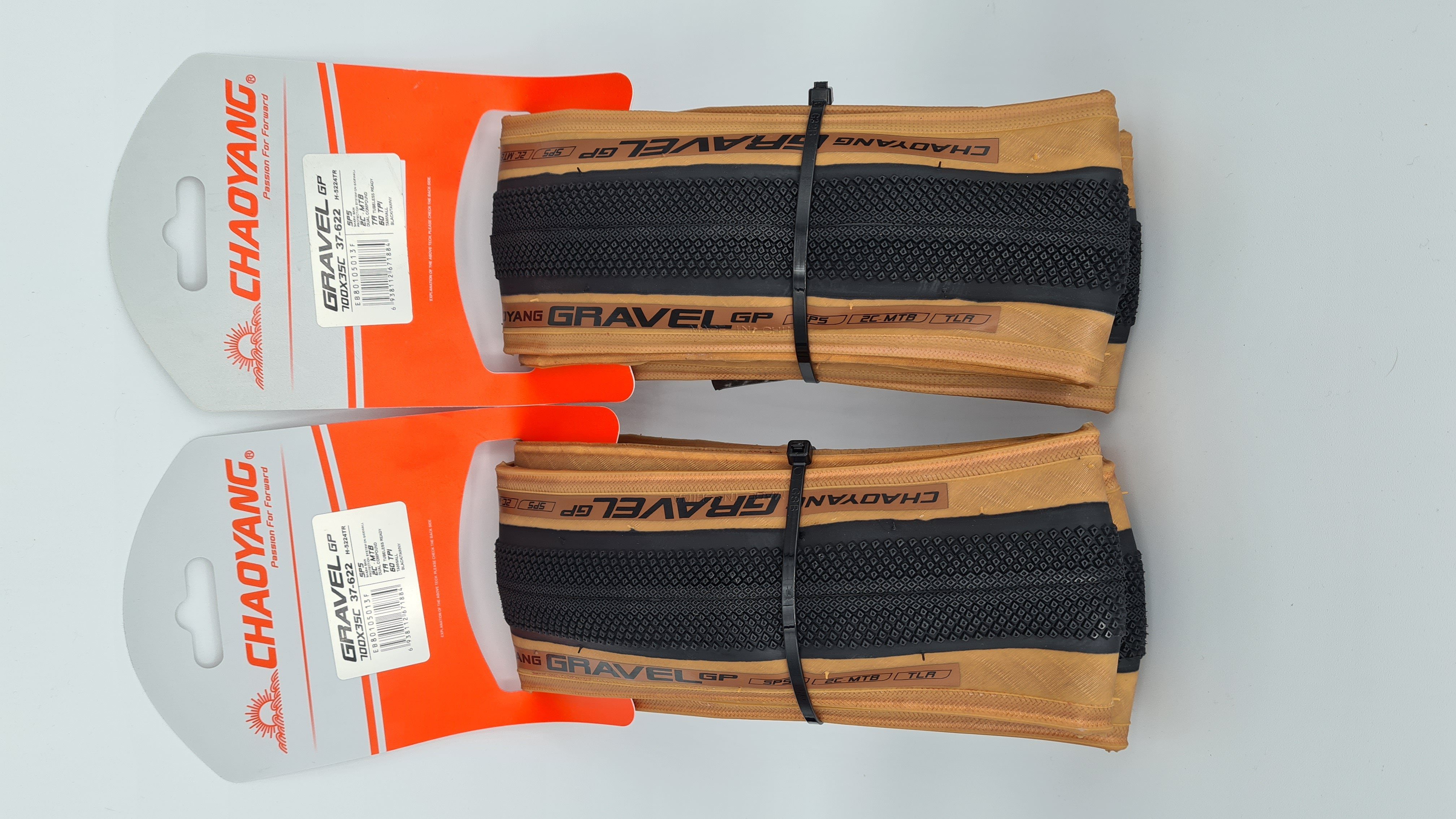 Chaoyang Fahrradreifen 2 Stk. Chaoyang Gravel GP Reifen Tanwall Tubeless Ready 37-622 700x35C, (2-tlg)