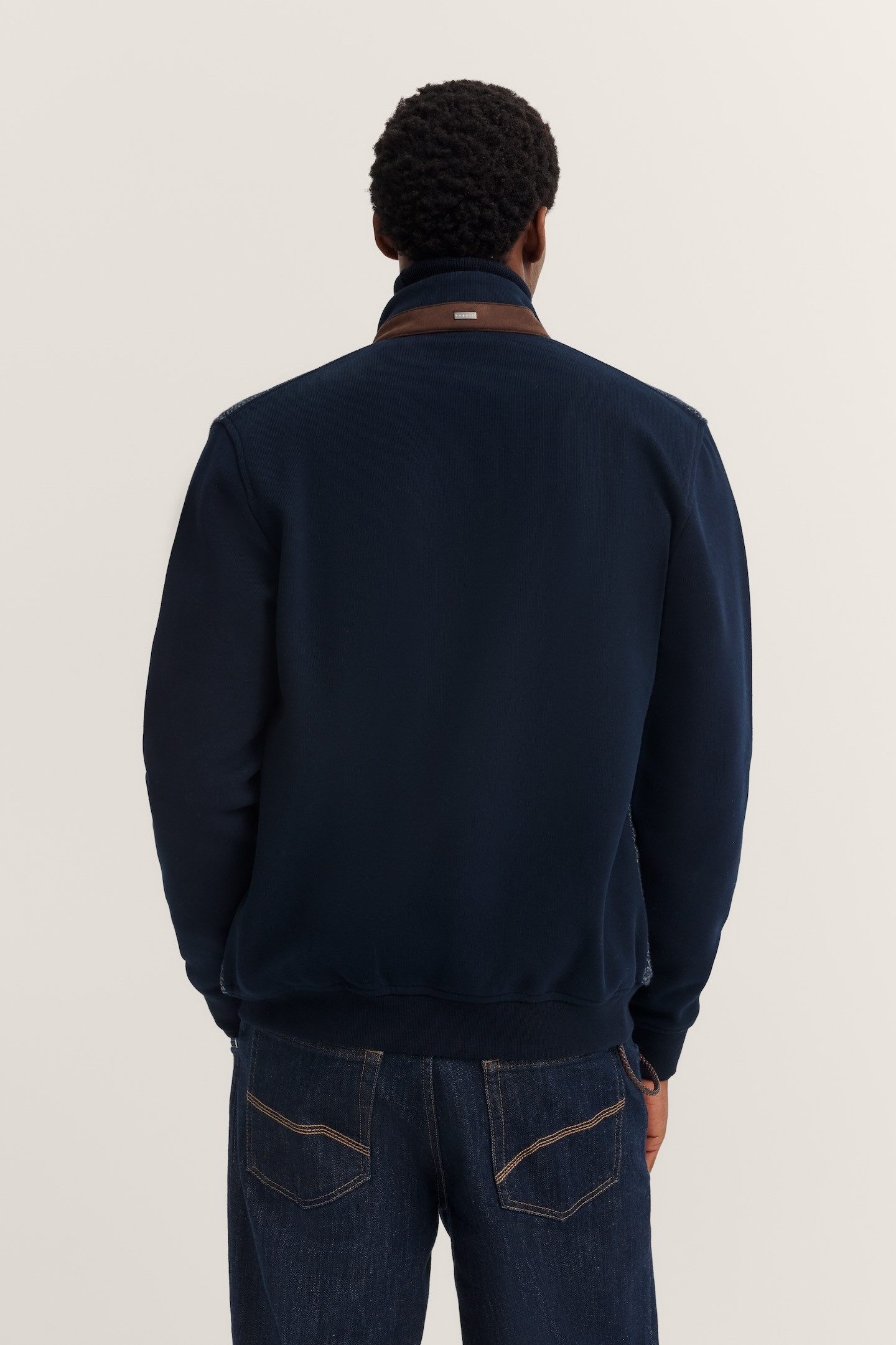 bugatti Sweatjacke Regular Fit mit Stehkragen günstig online kaufen