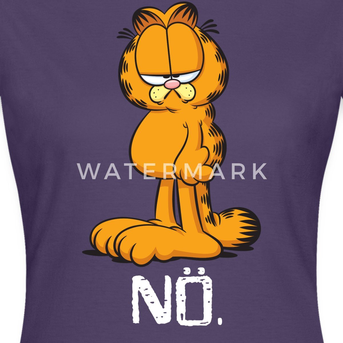 Spreadshirt T-Shirt Garfield Nö Nein Kein günstig online kaufen