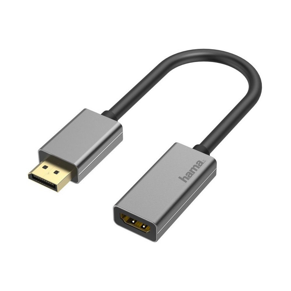 Hama Video-Adapter DP zu HDMI-Buchse schwarz. Video-Adapter