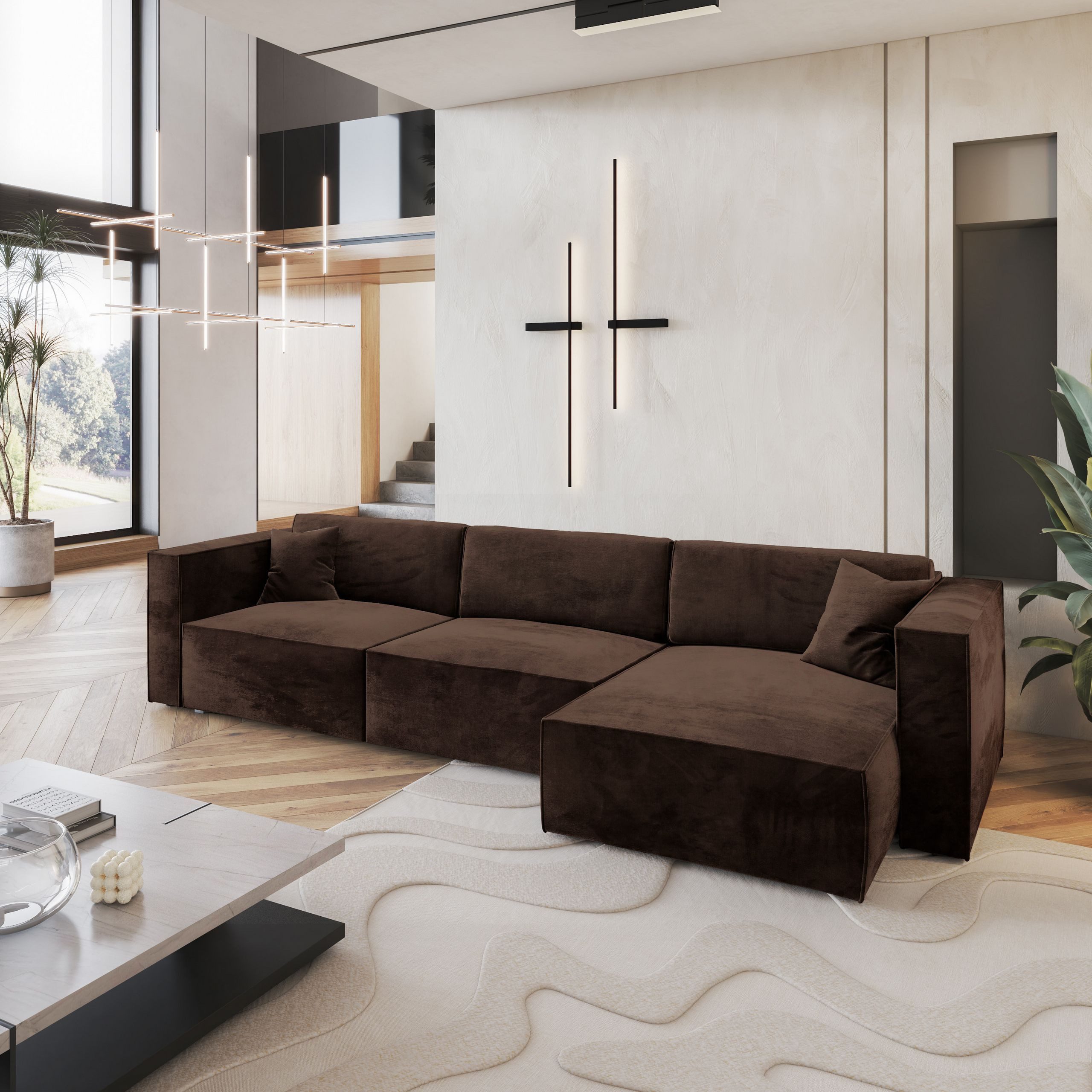 Masseno Ecksofa TOLMO mit Schlaffunktion L-Form, Sofa mit Bettkasten günstig online kaufen