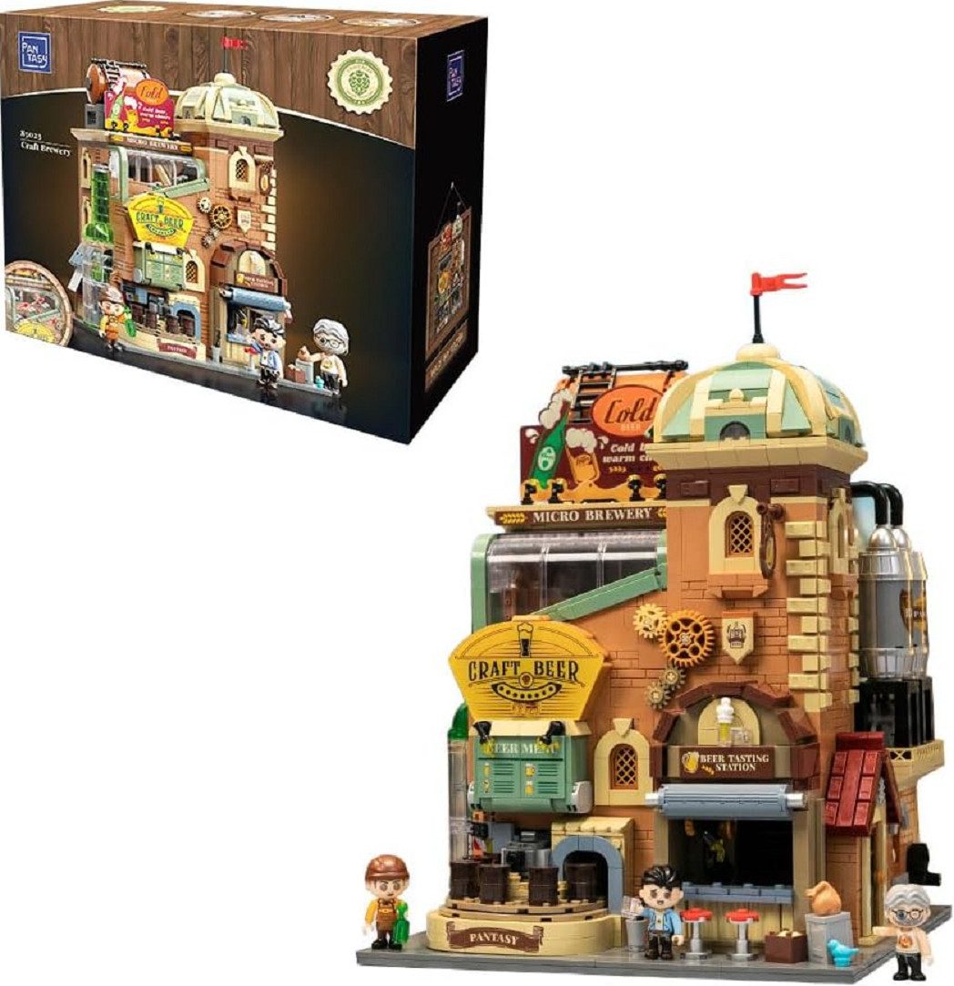 Pantasy Pantasy 85023 Craft Brewery 2.858 Teile Bier Brauerei Klemmbausteine Konstruktions-Spielset, (2858 St)