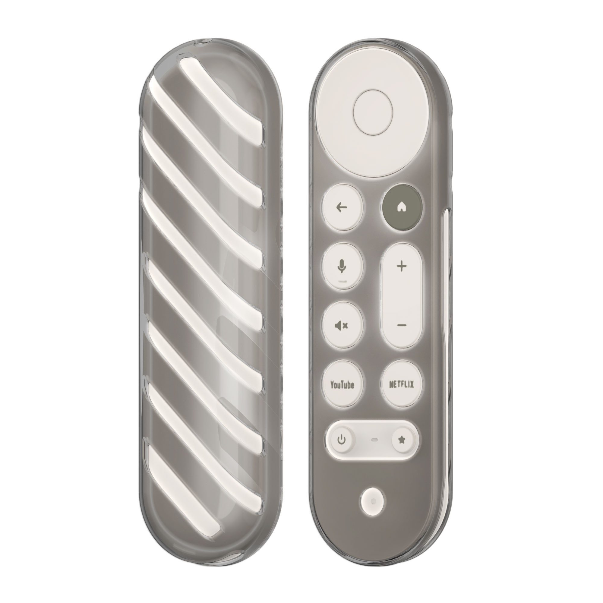 kwmobile Etui Fernbedienung Hülle für Google TV Streamer 4K, Transparente und weiche TPU-Hülle für TV Zubehör
