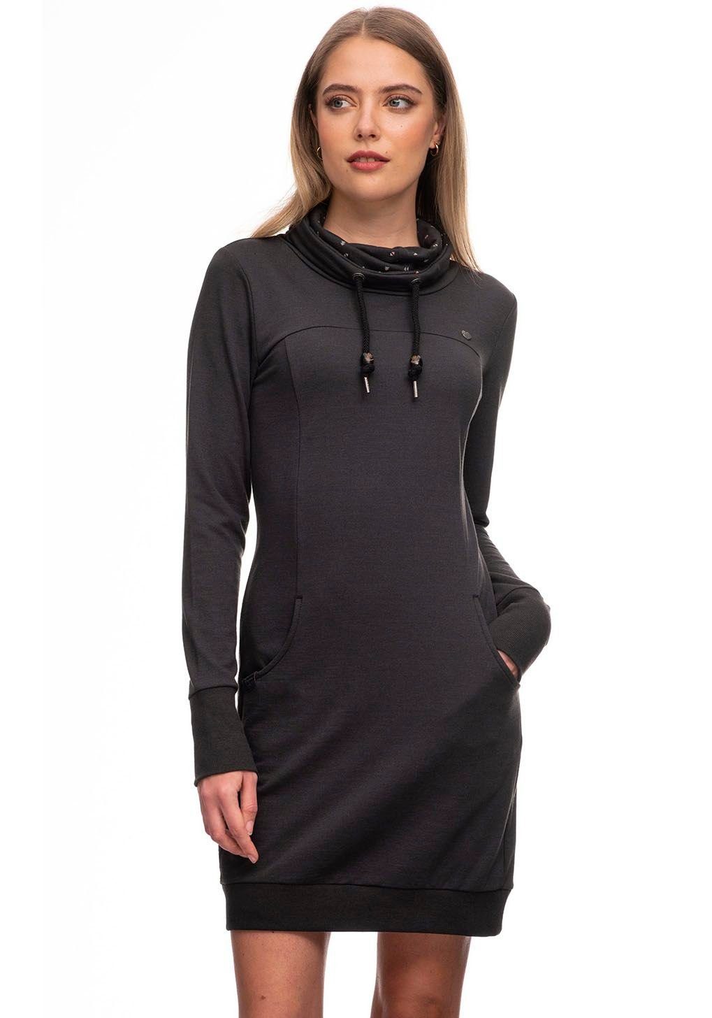 Ragwear dark Kleid DITIK Sweatkleid grey