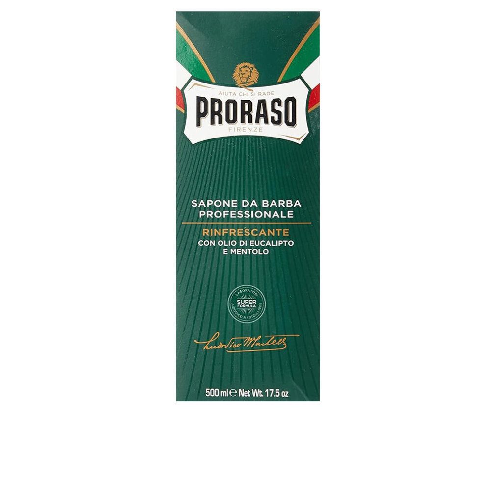 PRORASO Rasiercreme Profesional Crema De Afeitado Eucalipto-Mentol 500ml