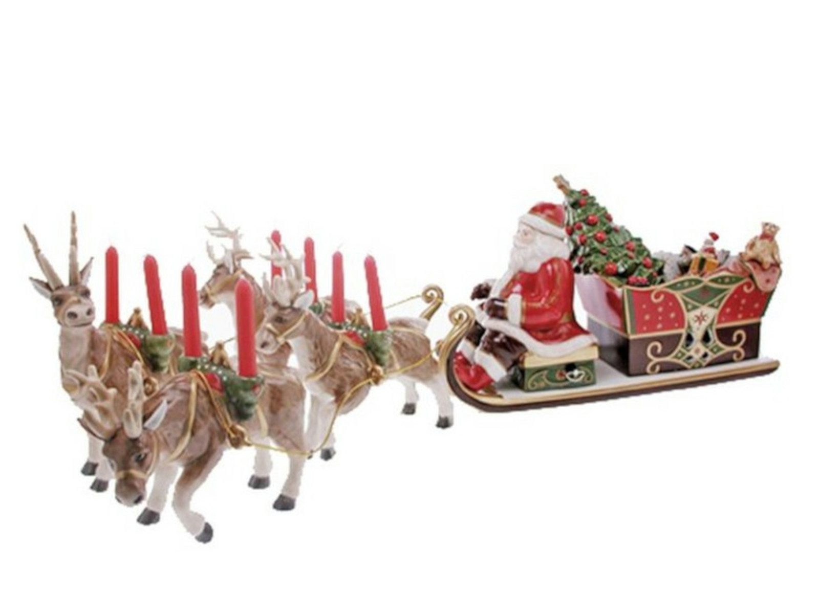 Villeroy & Boch Dekofigur Christmas Toys Memory Santa's Schlittenfahrt 22 cm