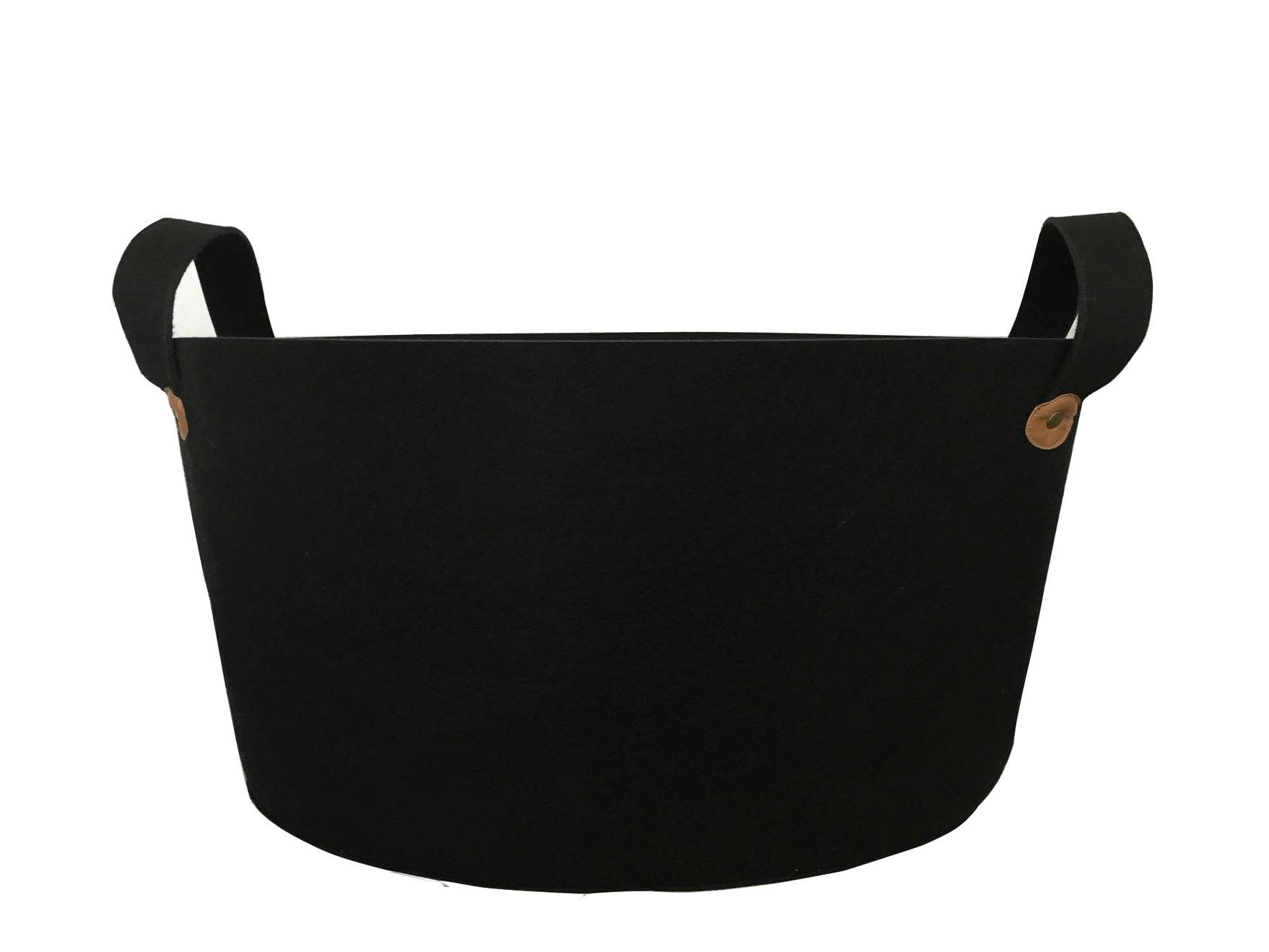 ARTRA Wäschetasche Filztasche "Donia" schwarz Kaminholztasche Kaminholzkorb Korb (1 St)