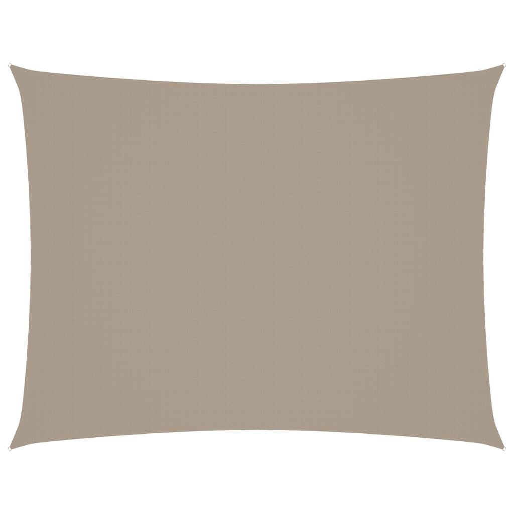 Sonnensegel Sonnensegel Oxford-Gewebe Rechteckig 3x4,5 m Taupe