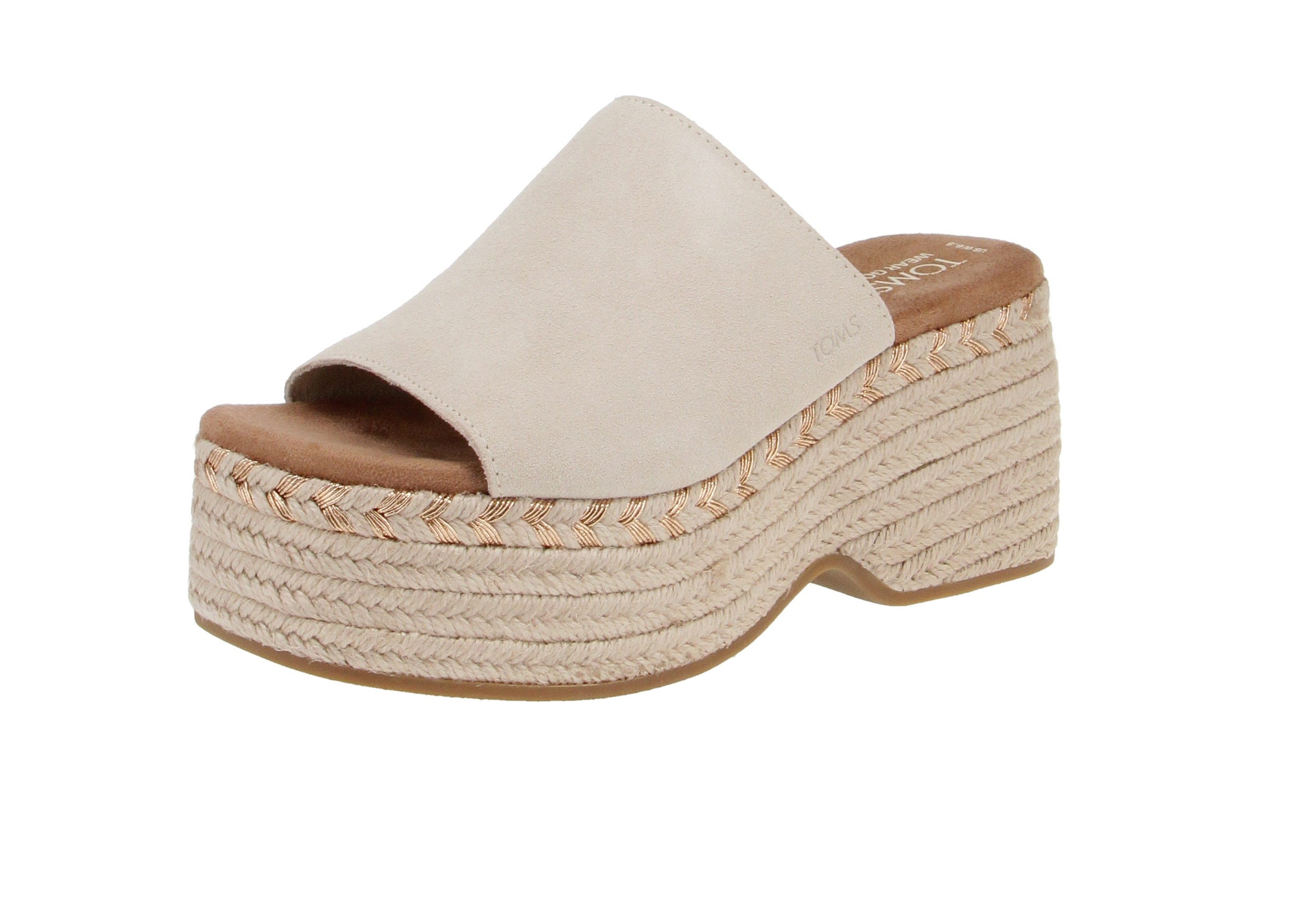 TOMS Toms 10020747 Laila Mule - Damen Schuhe Pantoletten - Natural Sandale