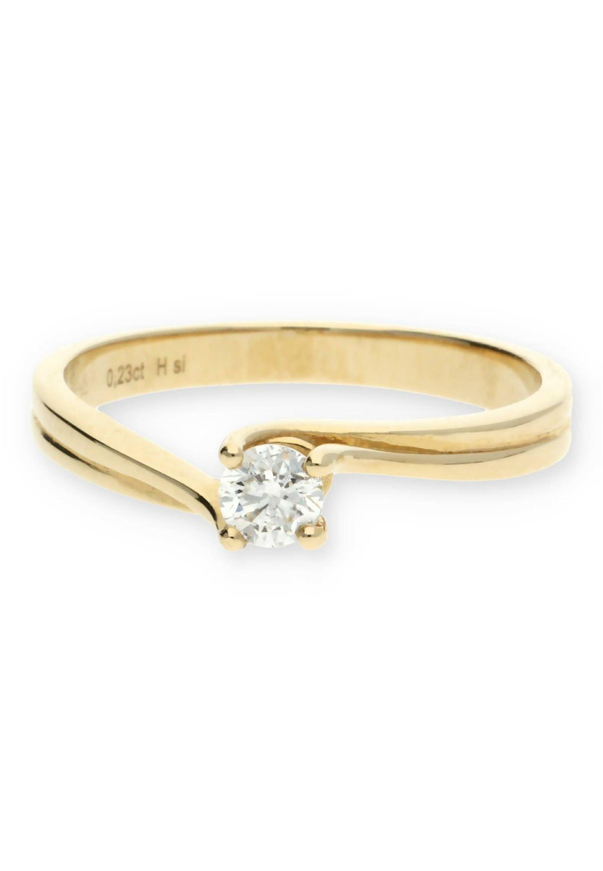 JuwelmaLux Diamantring »Ring Gold Damen mit Diamant(en)« (1-tlg), Gold  585/000, inkl. Schmuckschachtel online kaufen | OTTO