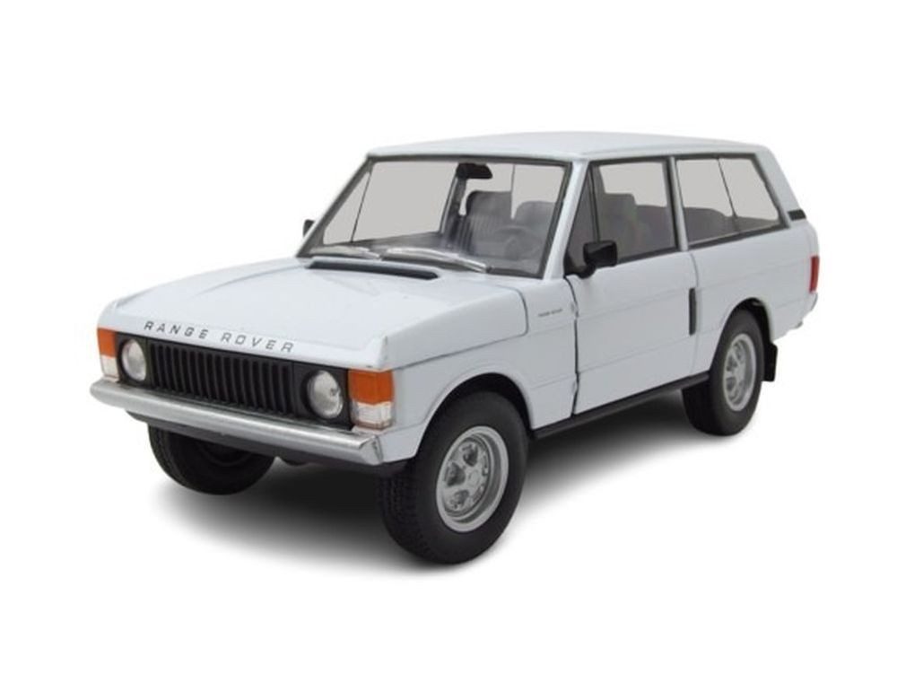 Welly Modellauto Land Rover Range Rover 1970 weiß, Maßstab 1:24