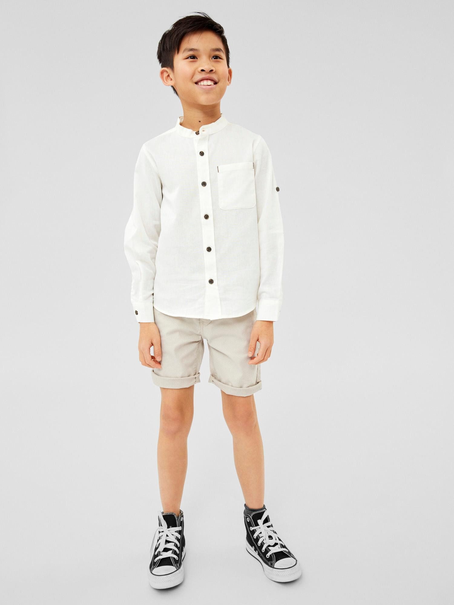 Langarmshirt Lockeres Langarm mit Knopfleiste