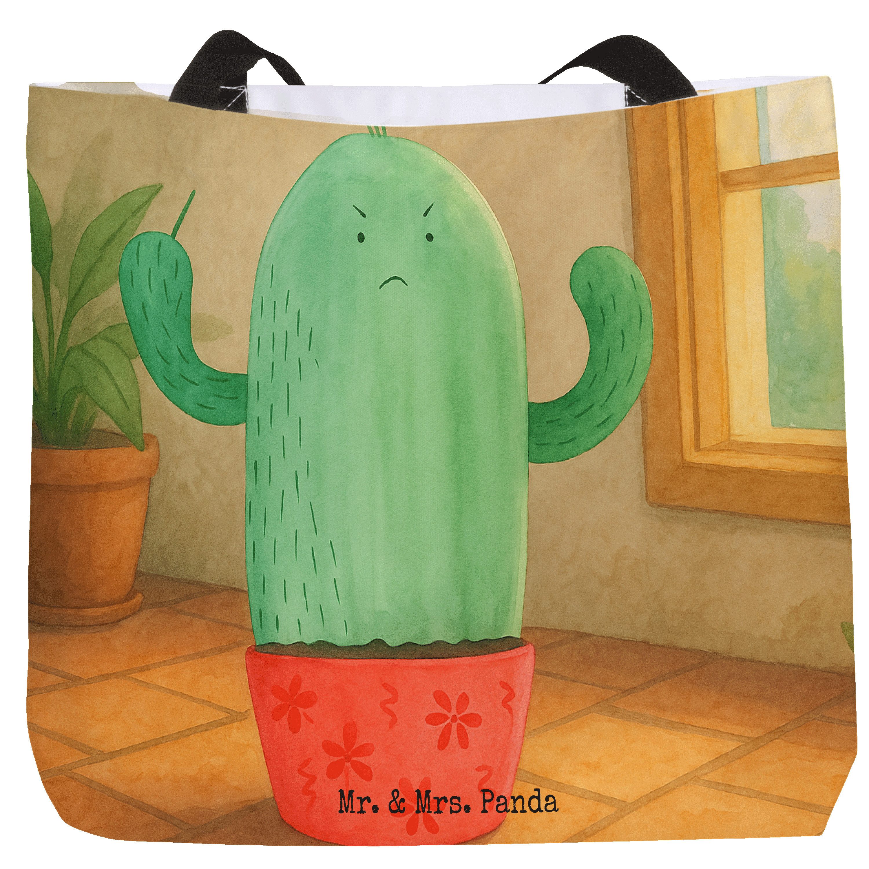 Shopper Kaktus Wut Design, Strandtasche, Weiß, Kollege, Reisetasche, studente