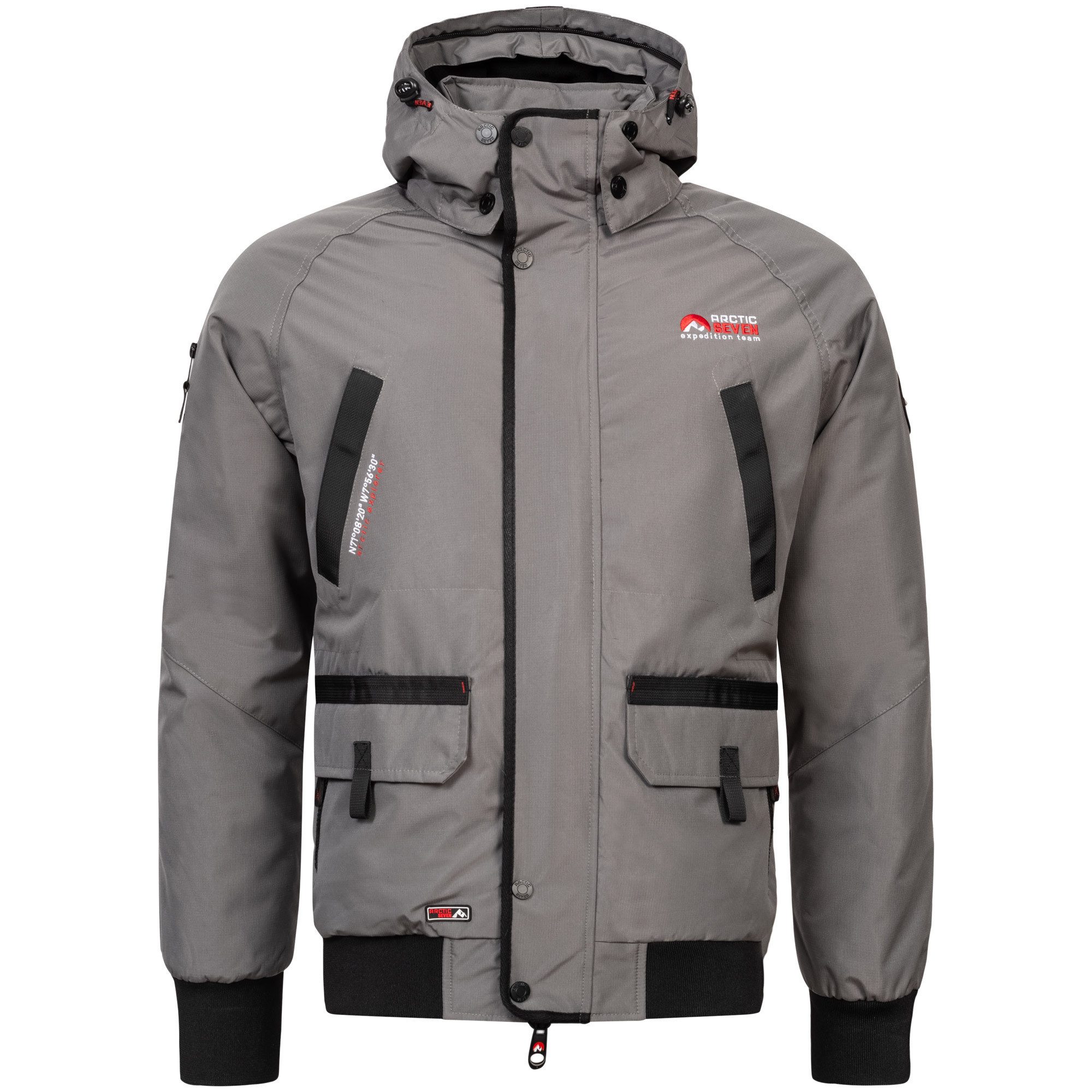 Arctic Seven Winterjacke ASArthuro mit abnehmbarer Kapuze und abnehmbarem Kunstfell
