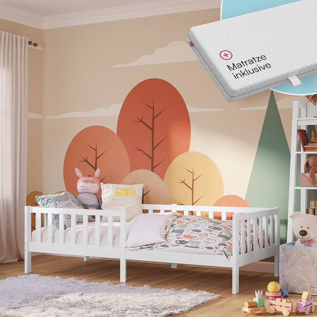 Bellabino Kinderbett Vere, in weiß, Kleinkindbett günstig online kaufen