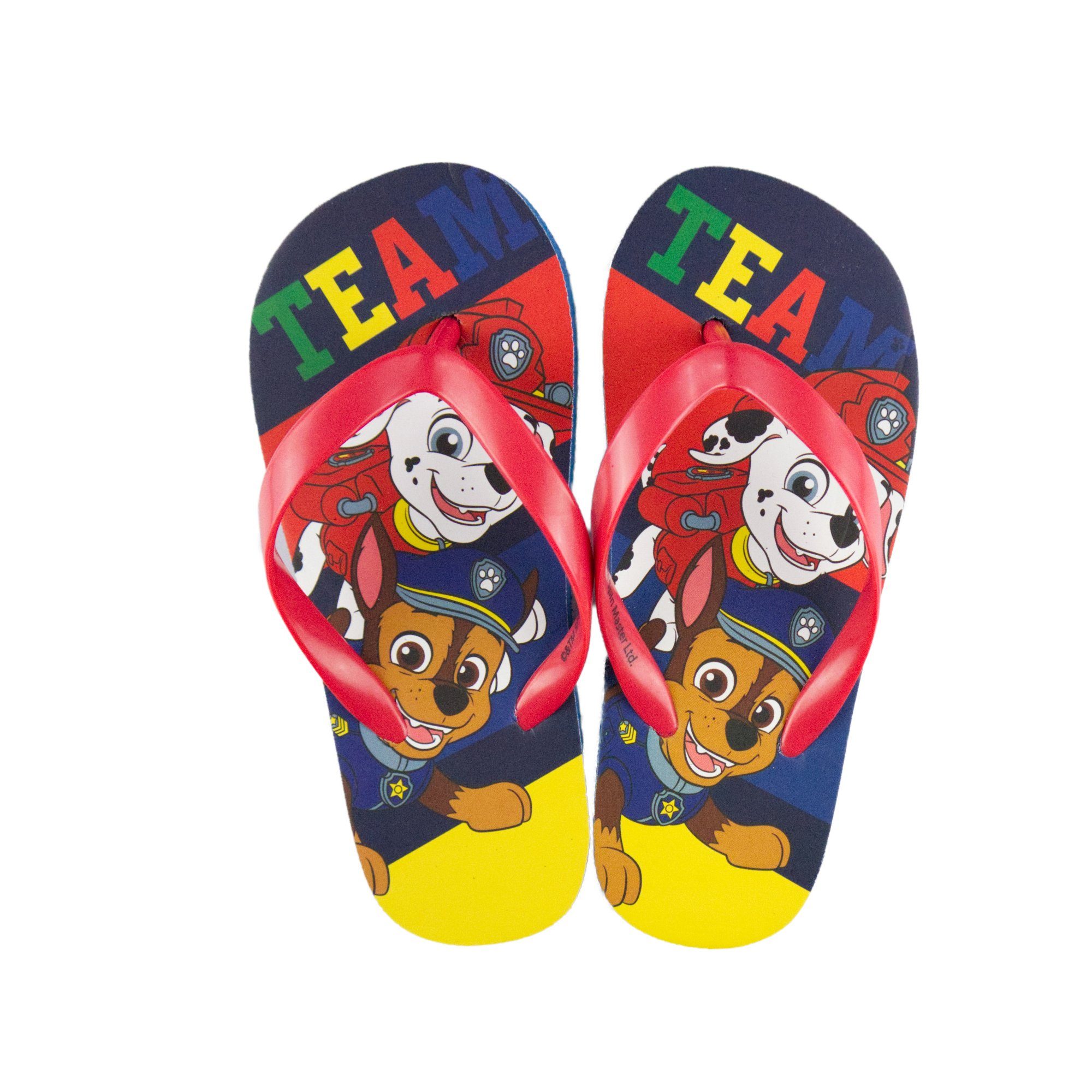 PAW PATROL Chase Marshall Kinder Sandalen Zehentrenner Gr. 26 bis 33