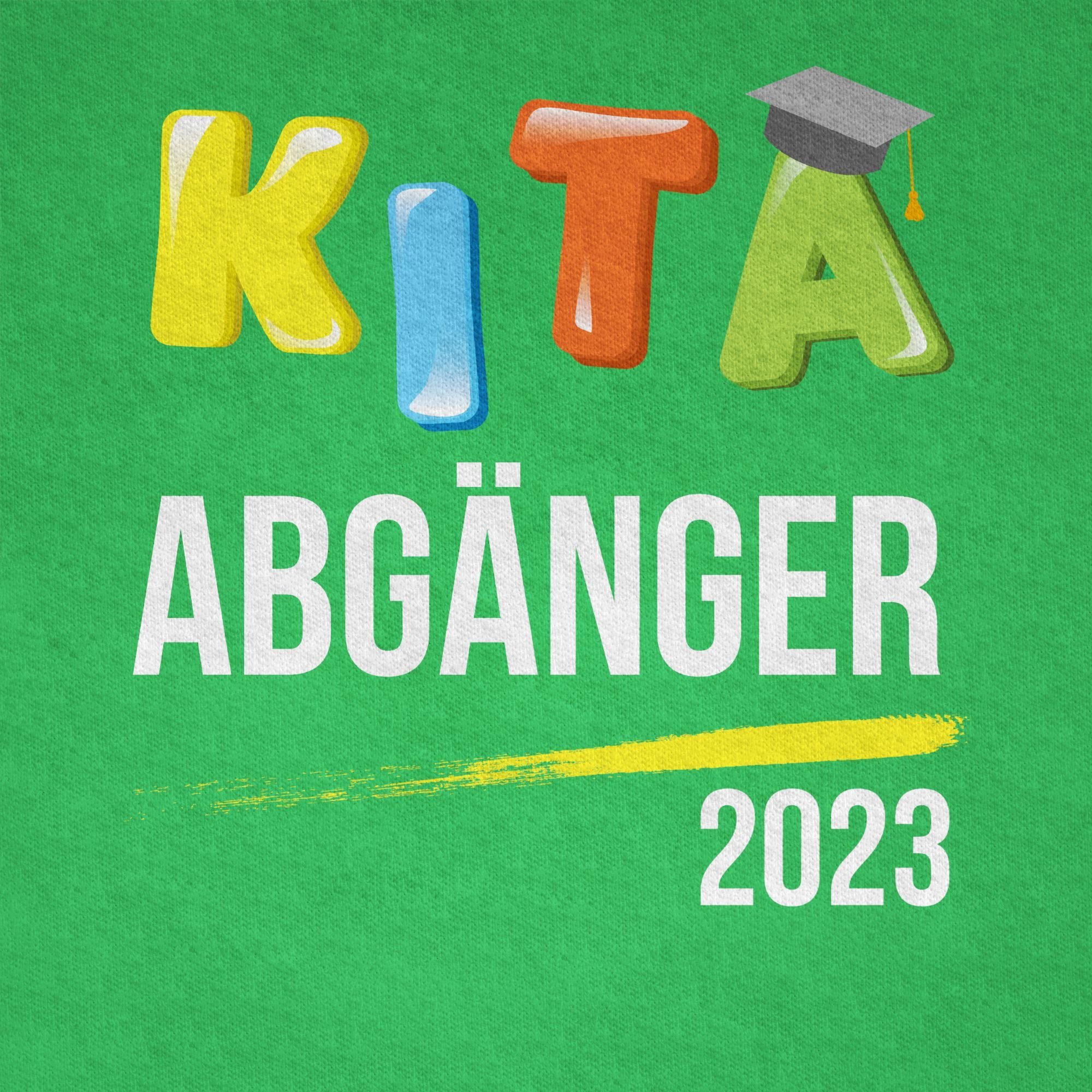 Schulanfang Shirtracer Kita T-Shirt Geschenke 2023 Grün Einschulung Junge Abgänger 2