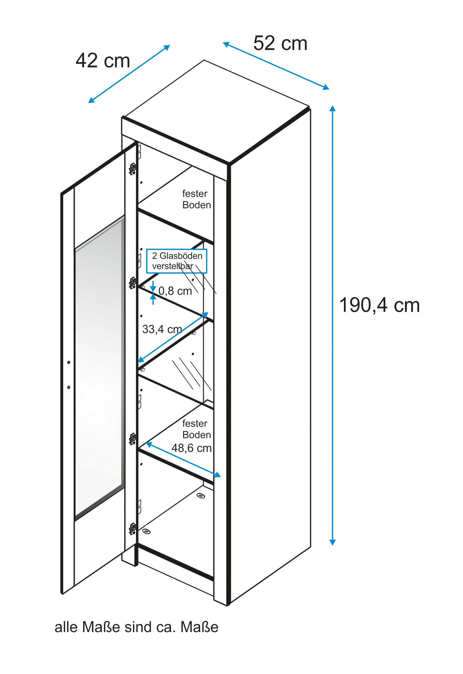 VOGL Möbelfabrik Vitrine Toronto