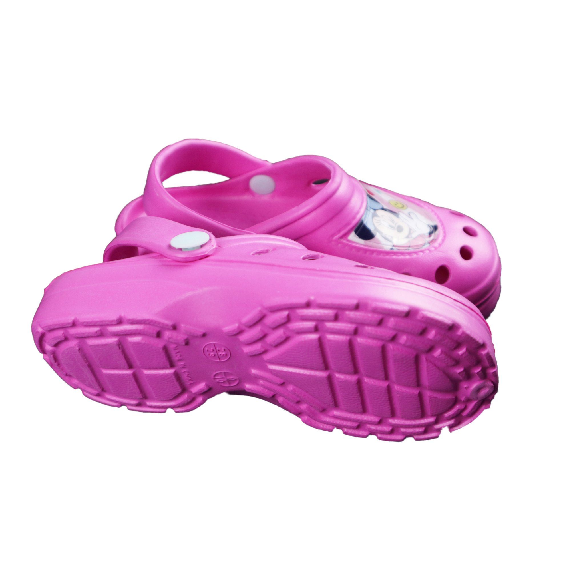 Disney Minnie Mouse Minnie Maus Mädchen Kinder Clogs Sandalen Clog Gr. 22 bis 33