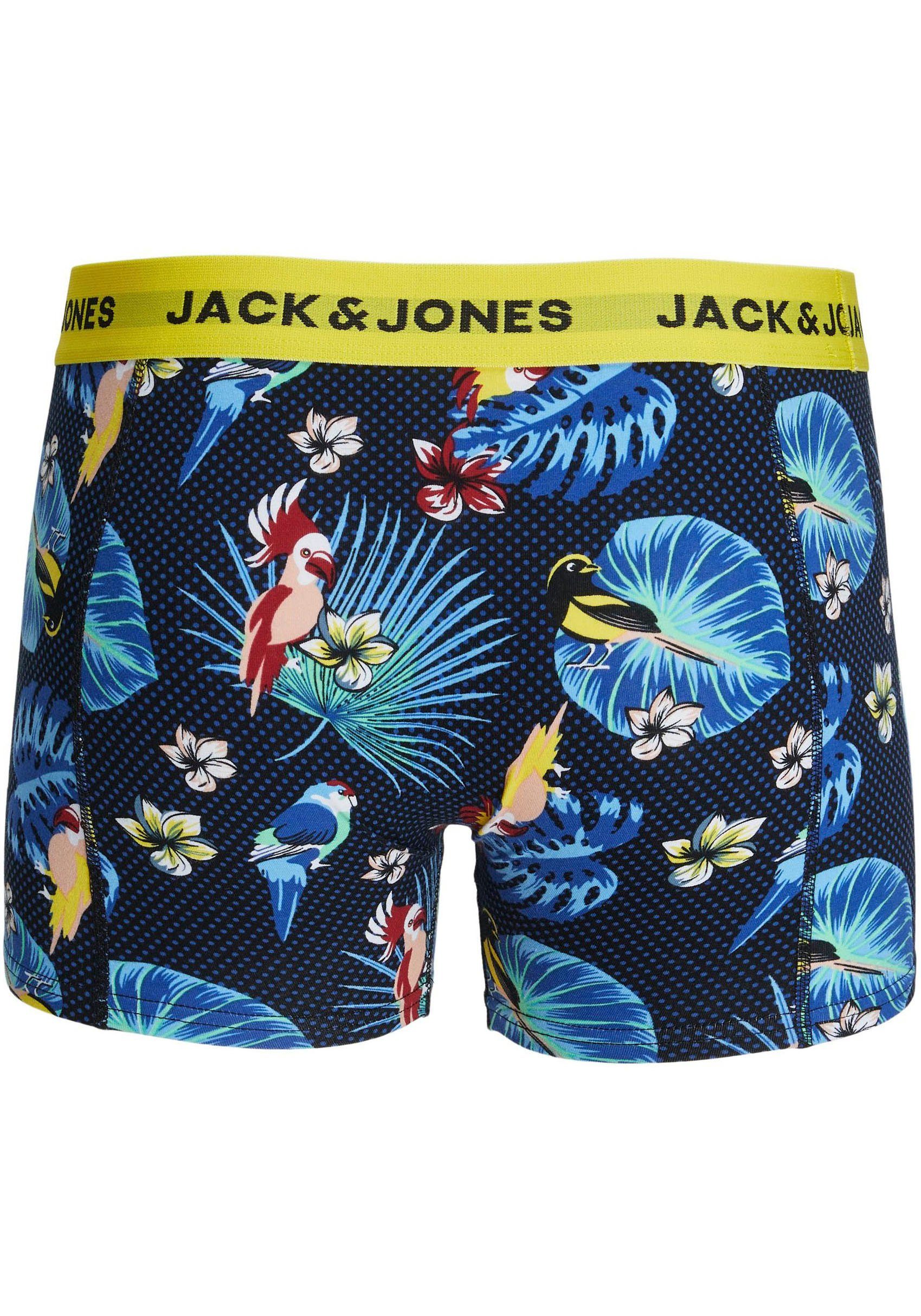 & Trunk (Packung, PACK 3 surf / black TRUNKS / BIRD black JACFLOWER web NOOS the 3-St) Jones Jack