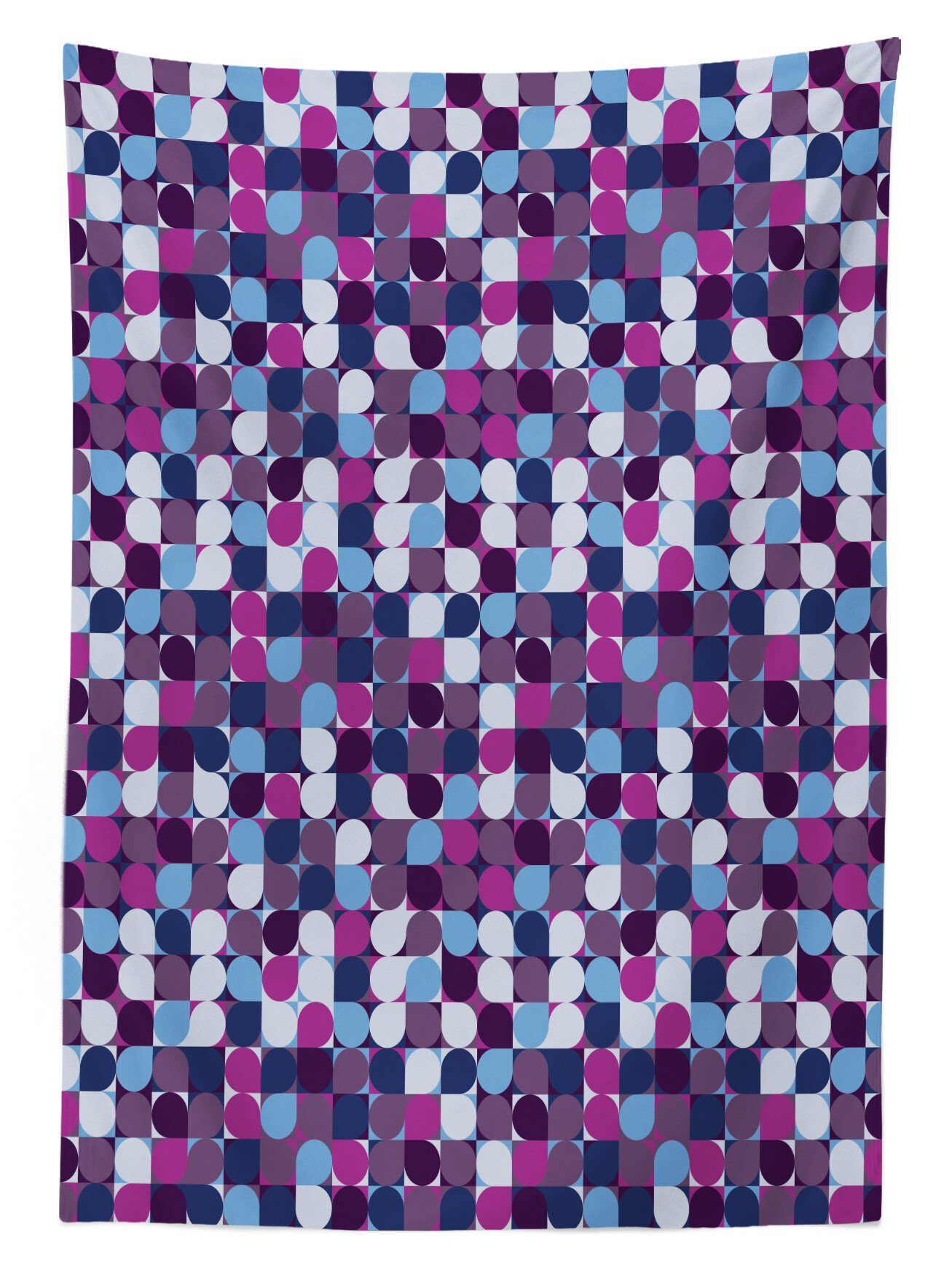 Für geeignet Abstrakter Außen Kreis-Mosaik Bereich den Waschbar Klare Farbfest Tischdecke Abakuhaus Farben, Geometrisch