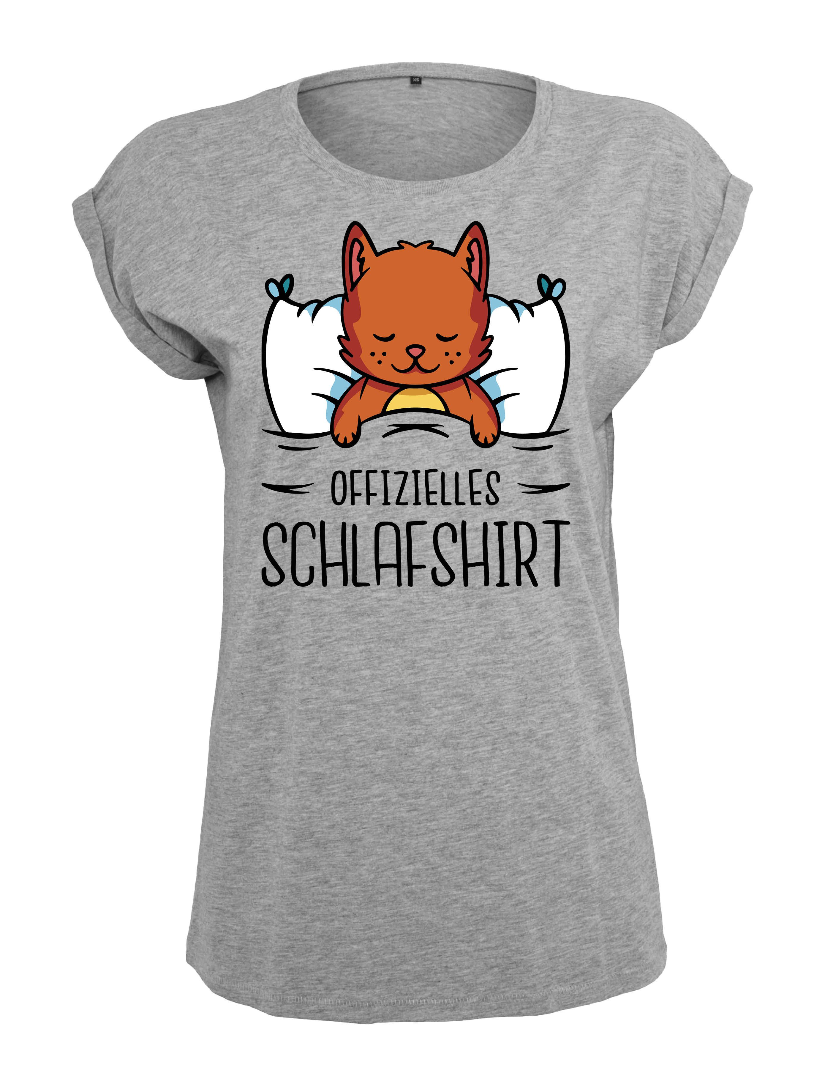 Youth Designz Print-Shirt "Katze Schlafshirt" Damen T-Shirt Statement Gesch günstig online kaufen