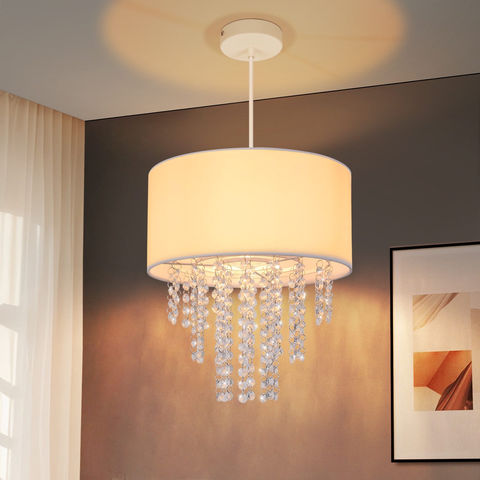 ZMH Pendelleuchte Esszimmer E27 Modern Kristall günstig online kaufen