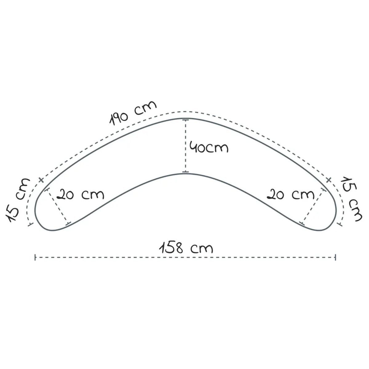 Theraline Stillkissen Das Original - Sternenhimmel, 2-tlg., Lagerungskissen / Seitenschläferkissen inkl. Bezug (Baumwolle) 190 cm – Bild 4 von 4