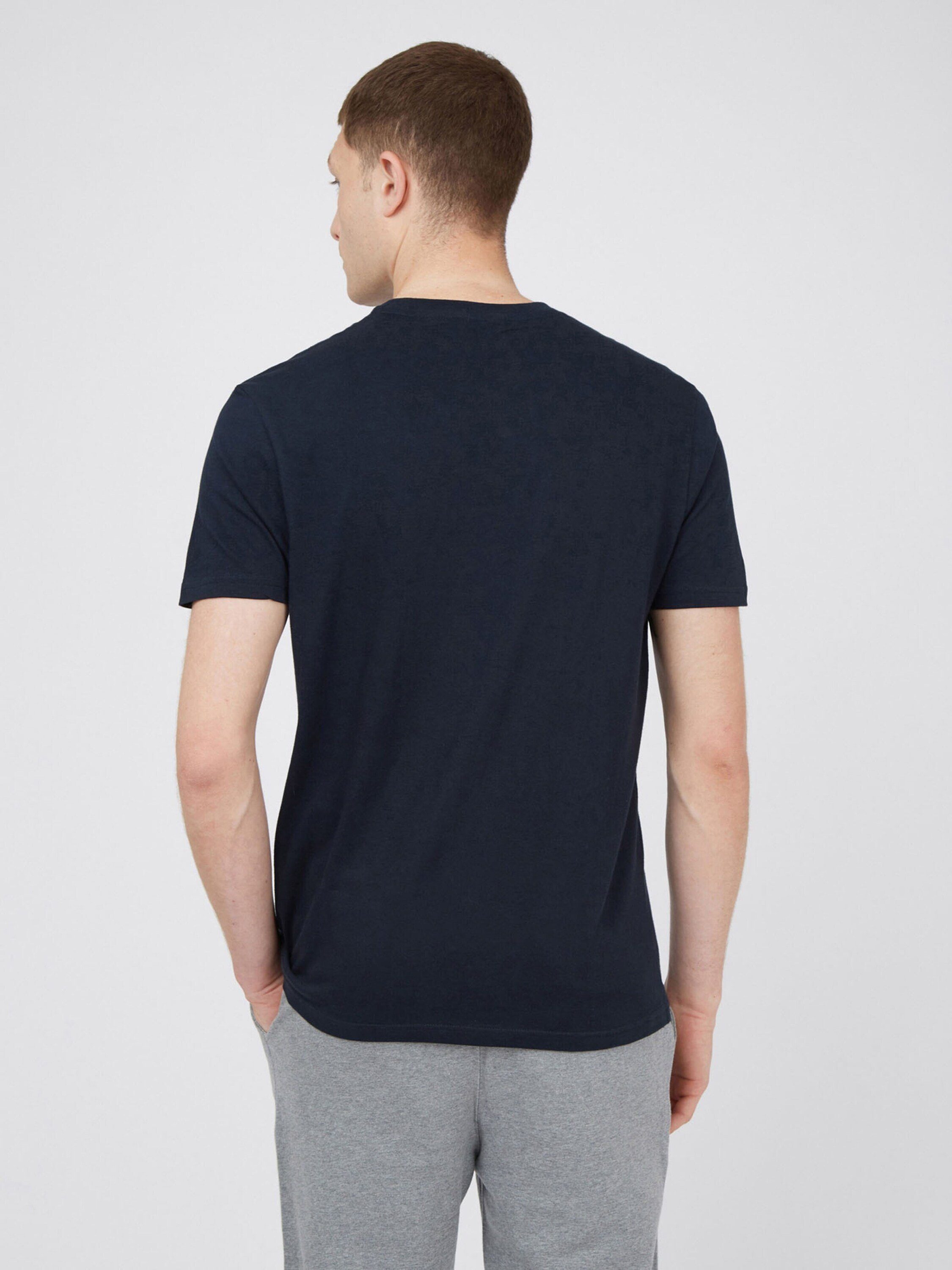 Ben Sherman T-Shirt Target navy (1-tlg) dark