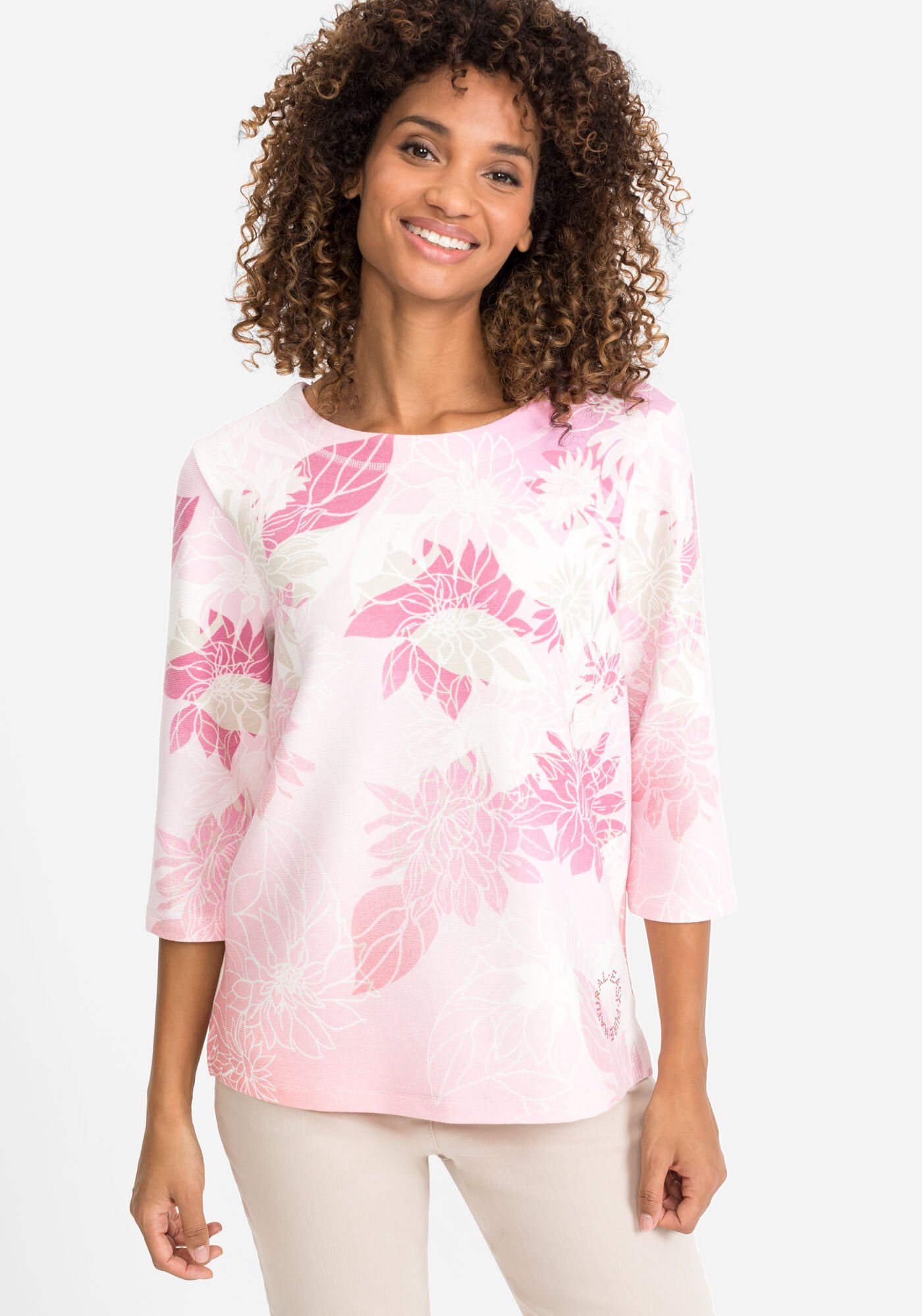 Olsen Sweatshirt mit Blütenprint