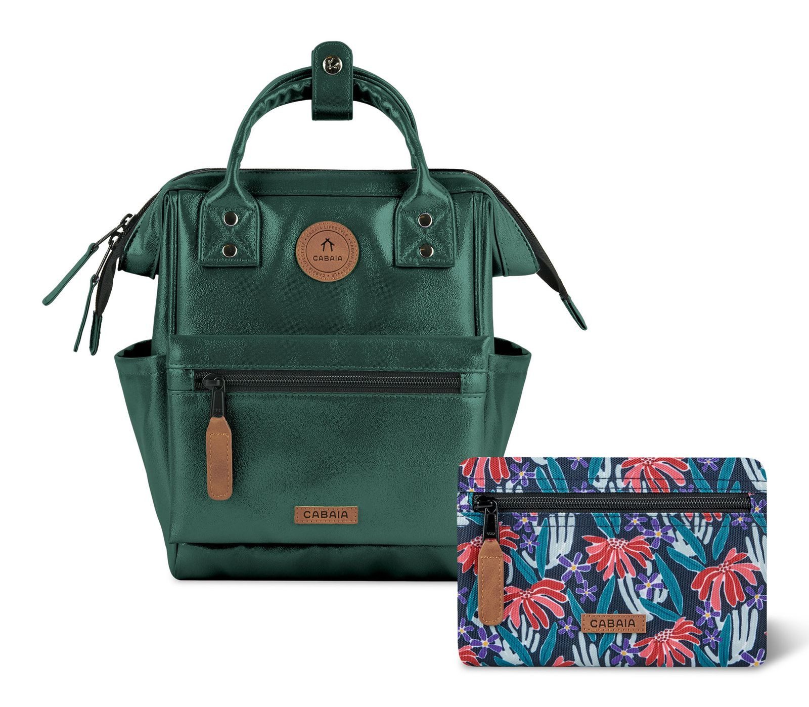CABAIA Rucksack Iridescent Backpack (Set, 3-tlg)