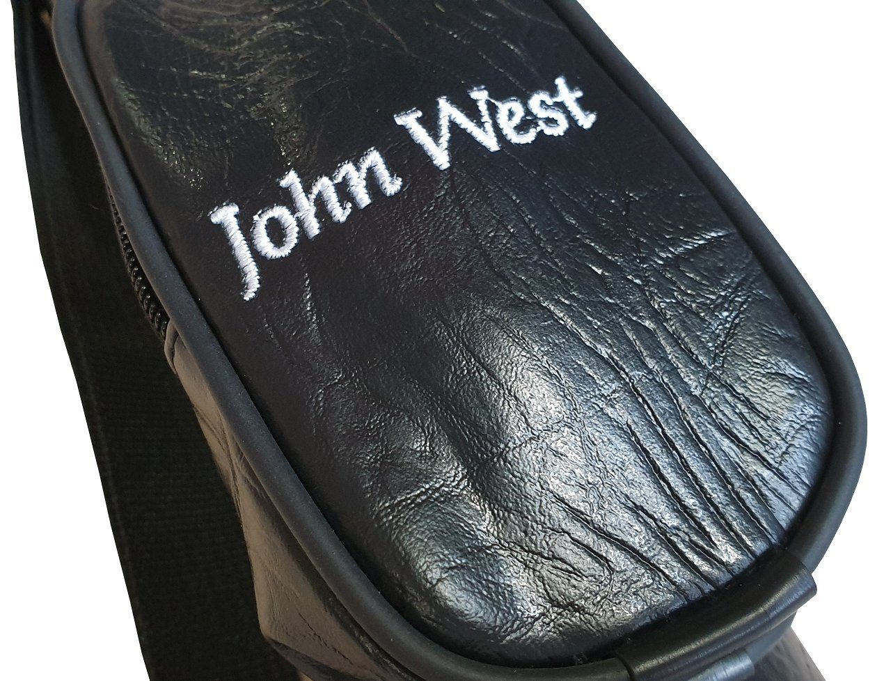 John West Billard Queue Köcher Tasche Schwarz + Zubehörtasche & Tragegurt