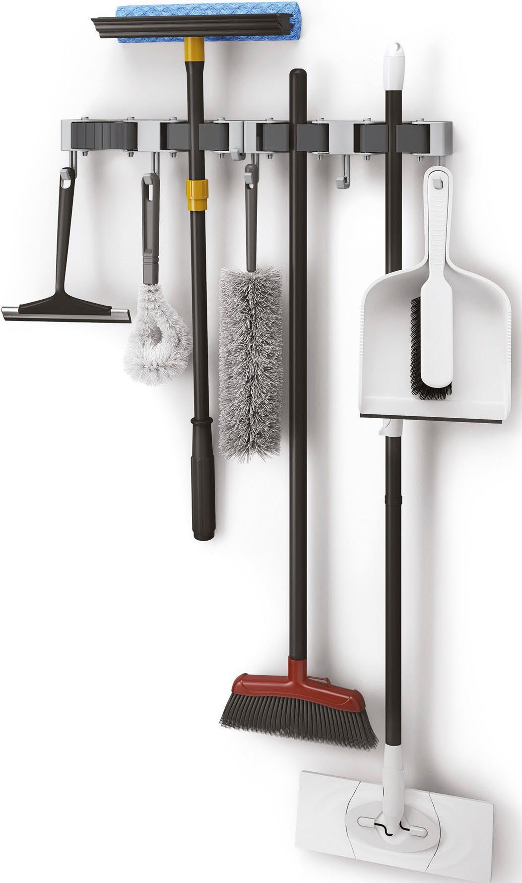 Metaltex Hakenleiste Hang-up, (Set, 2 St), Wandhalterung für Besen und Putzgeräte – Bild 2 von 5