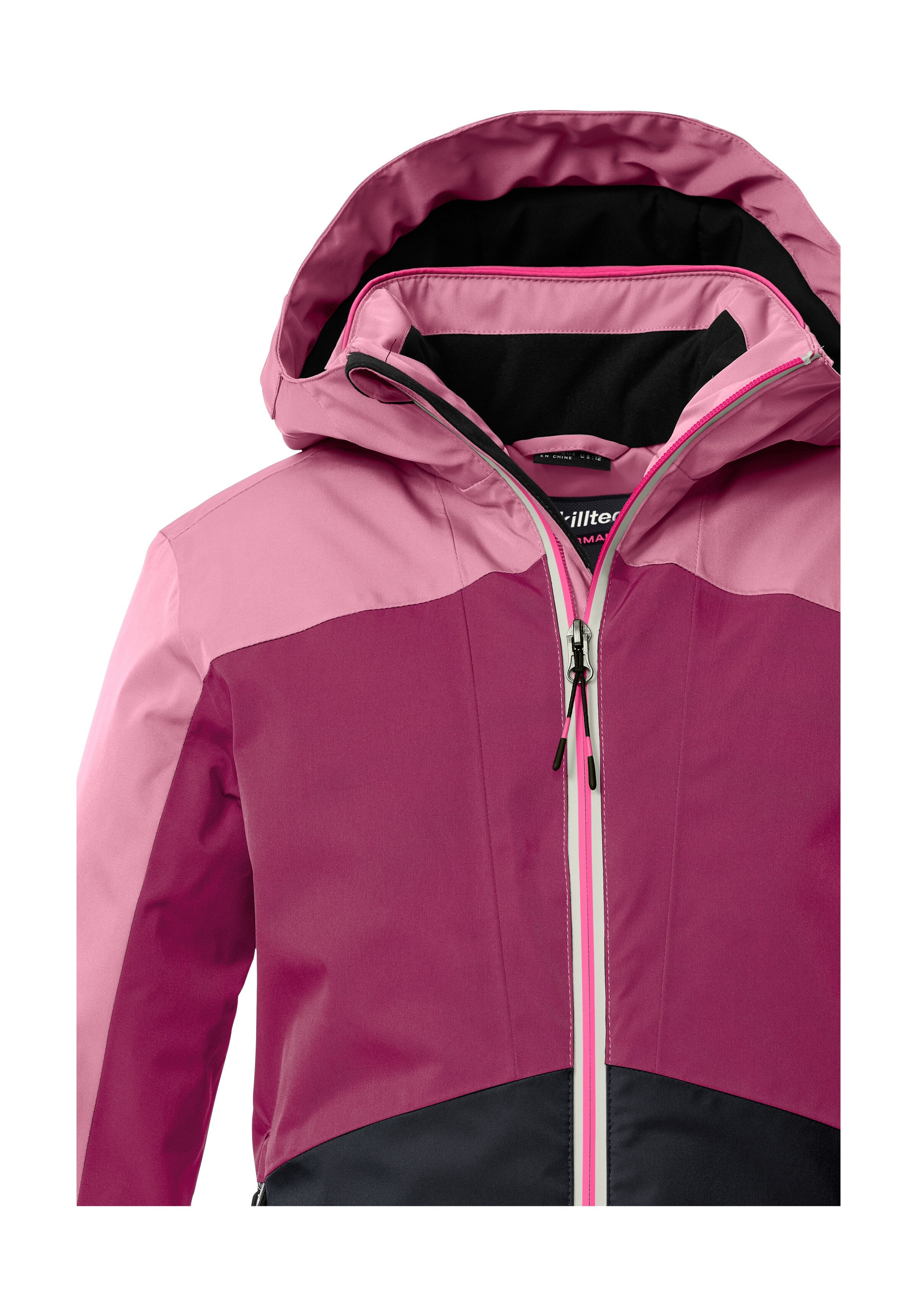 Killtec Skijacke KSW 196 GRLS SKI JCKT Wasserdichte, atmungsaktive Skijacke mit Colourblock-Design