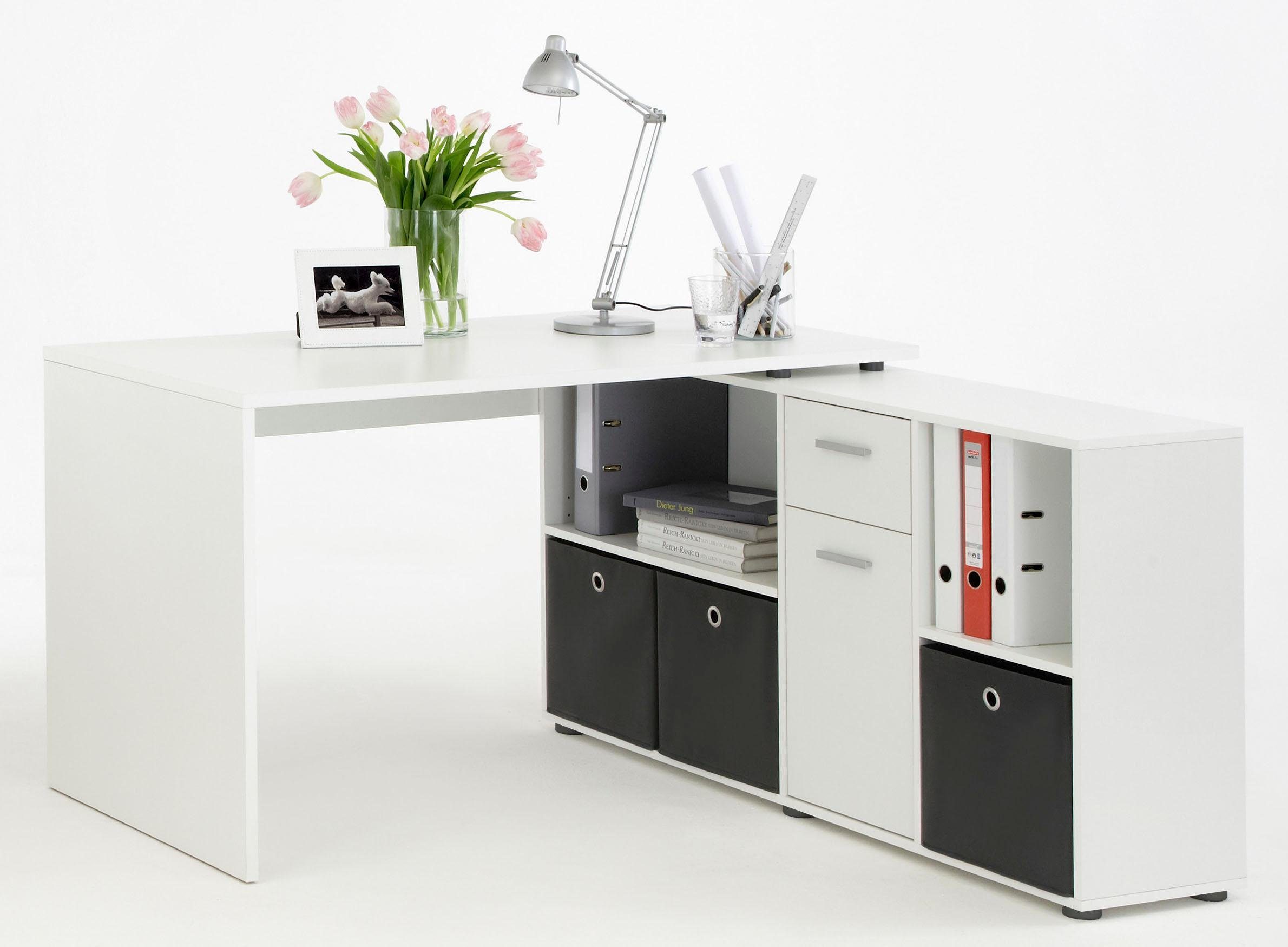 FMD Eckschreibtisch »Lex«, mit Regal - FMD