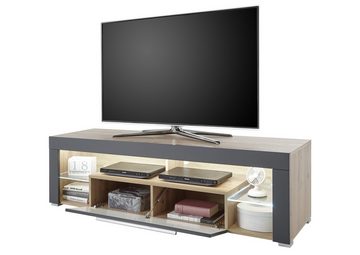 freiraum TV-Board Greta, in Artisan/grau mit 6 Fächern. Abmessungen (BxHxT) 153x44x44 cm