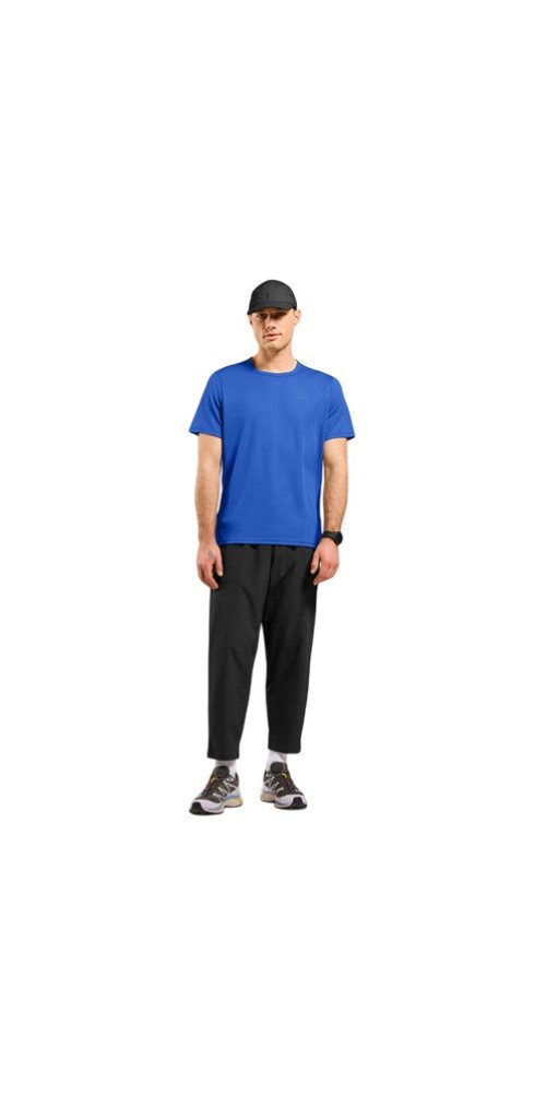 Odlo T-Shirt Wander-/Freizeit Crew Neck Cardada (100% Polyester) dazzling blau