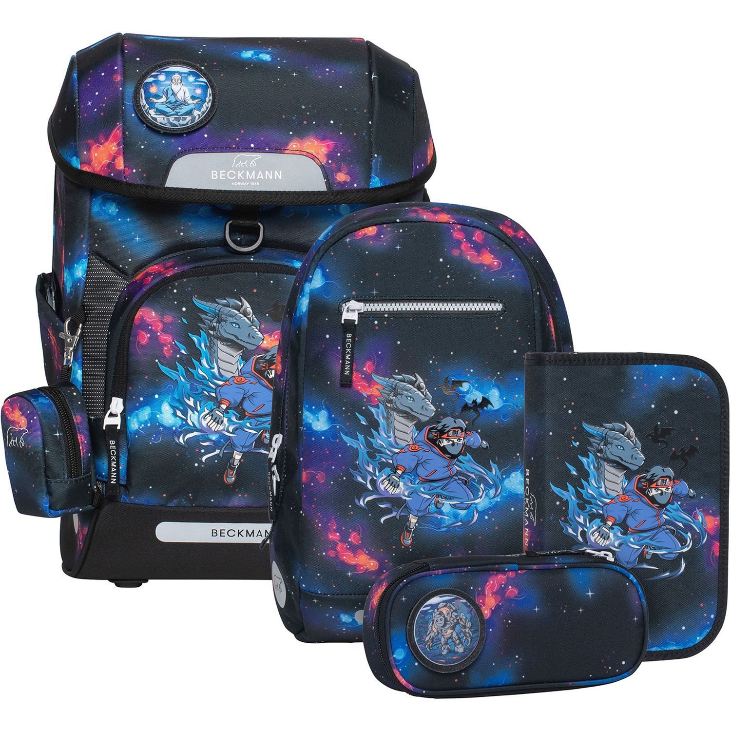 Beckmann Norway Ранцы Plus Air - 6-Tlg. Set Ninja Elements