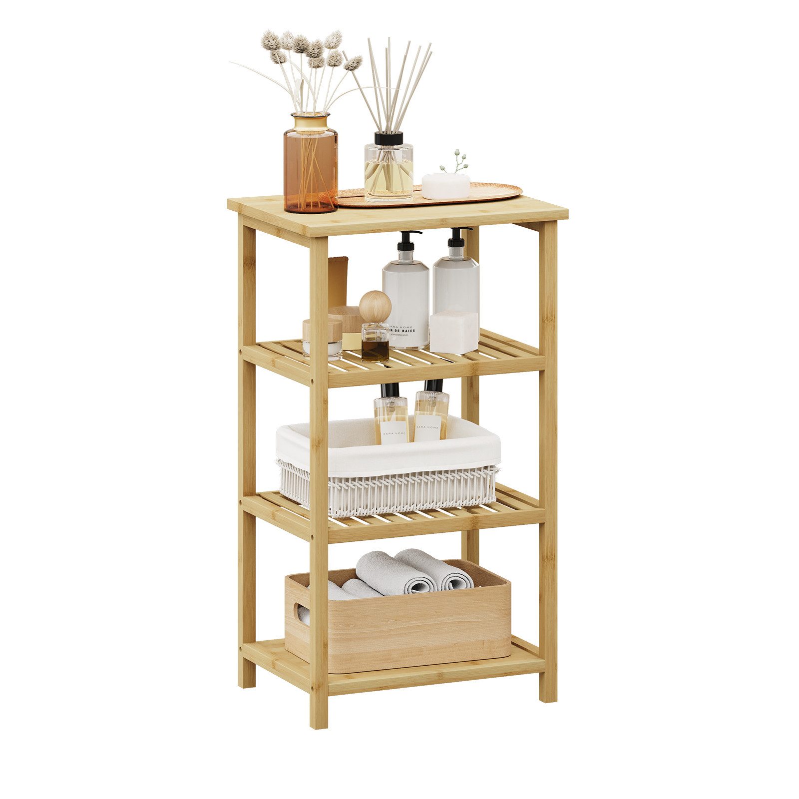 NAIMP Badregal stehend Badezimmer Regal, Standregal günstig online kaufen