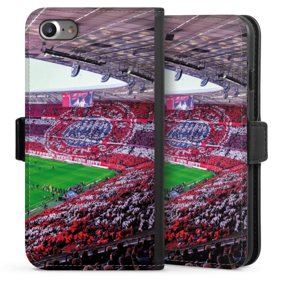 DeinDesign Handyhülle FCB Stadion FC Bayern München FCB Stadion Tribüne, Apple iPhone 8 Hülle Handy Flip Case Wallet Cover Handytasche Leder